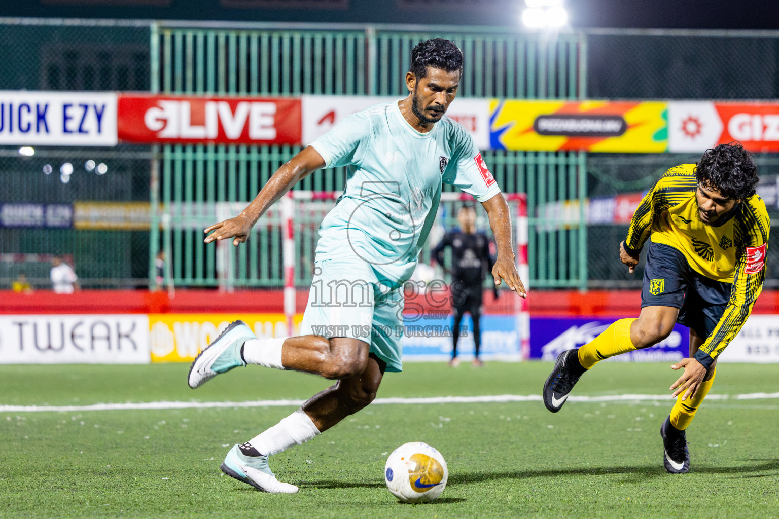 Lh Hinnavaru vs Lh Naifaru in Day 15 of Golden Futsal Challenge 2025 was held on Sunday, 19th January 2025, in Hulhumale', Maldives. Photos: Nausham Waheed / images.mv