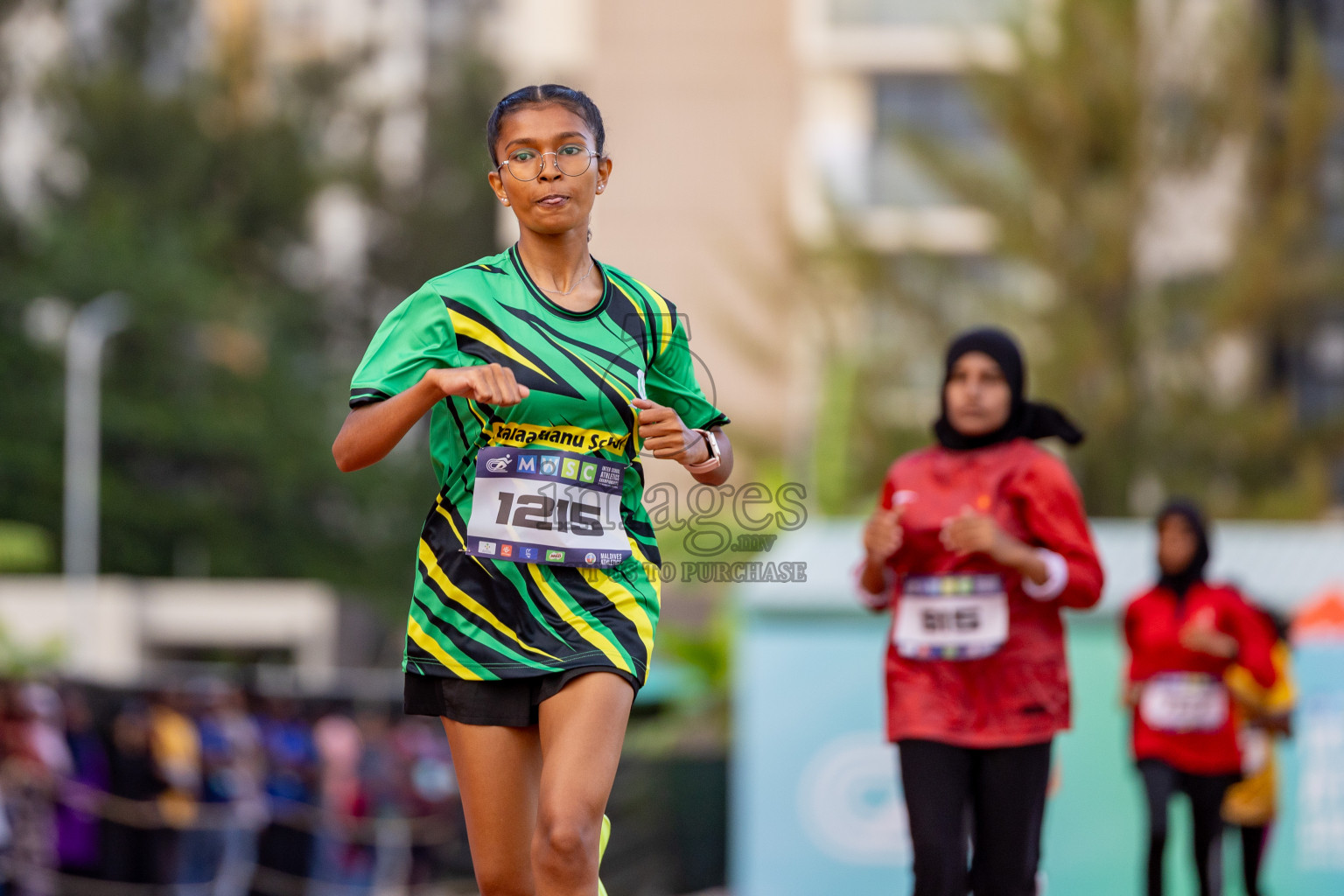 Day 2 of MWSC Interschool Athletics Championships 2024 held in Hulhumale Running Track, Hulhumale, Maldives on Sunday, 10th November 2024. 
Photos by: Hassan Simah / Images.mv