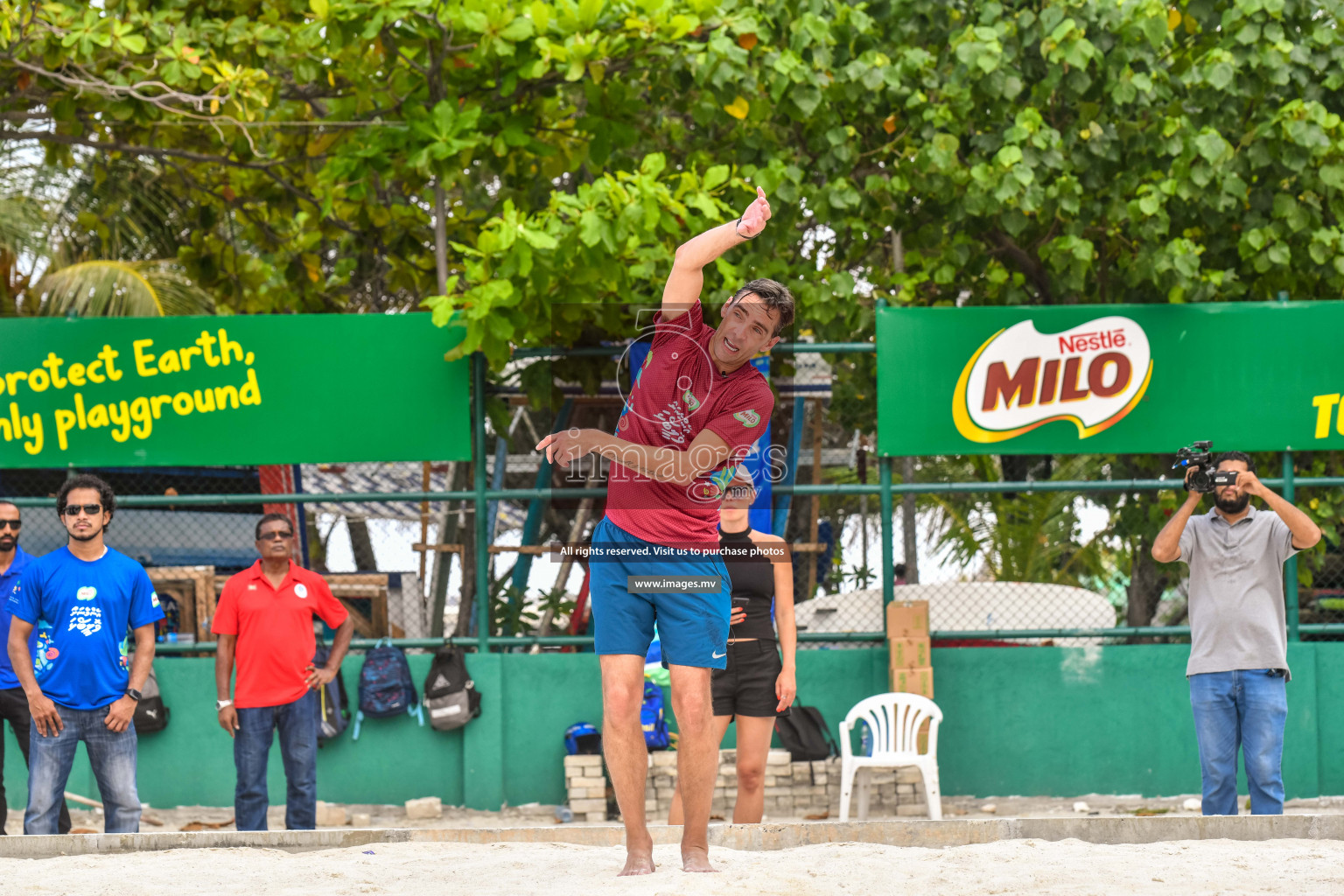 Vollyball players trainning session with Giba Photos by Nausham waheed