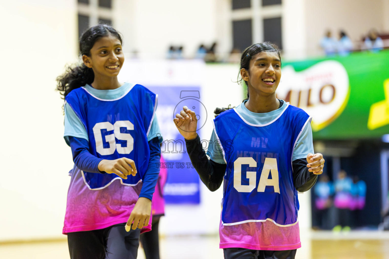 Netkids vs N sports Academy in Day 3 of 3rd Netball Junior Championship, held at Social Center on Wednesday 22nd January 2025 . Photos: Shuu Abdul Sattar / images.mv