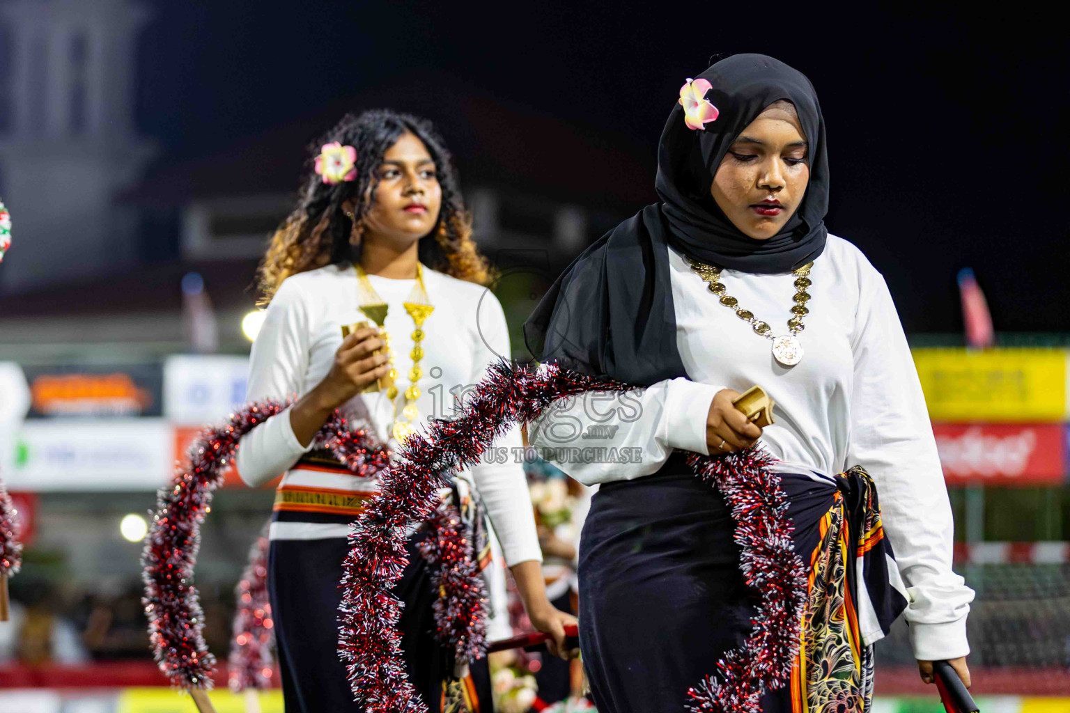 L. Gan VS B. Eydhafushi in the Finals of Golden Futsal Challenge 2024 which was held on Thursday, 7th March 2024, in Hulhumale', Maldives. 
Photos: Hassan Simah / images.mv