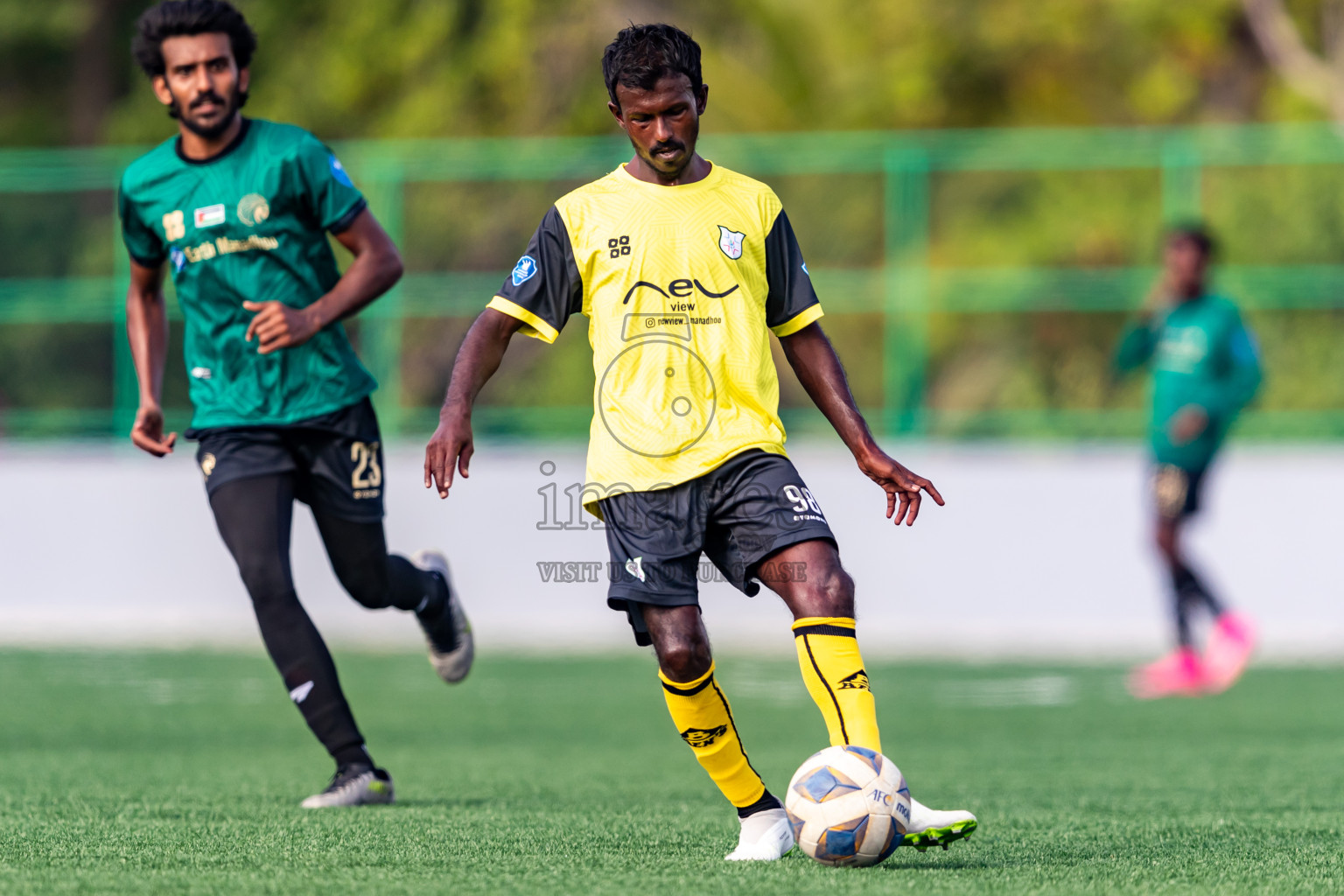 Baburu SC vs Kanmathi Juniors from Manadhoo Council Cup 2024 in N Manadhoo Maldives on Friday, 23rd February 2023. Photos: Nausham Waheed / images.mv