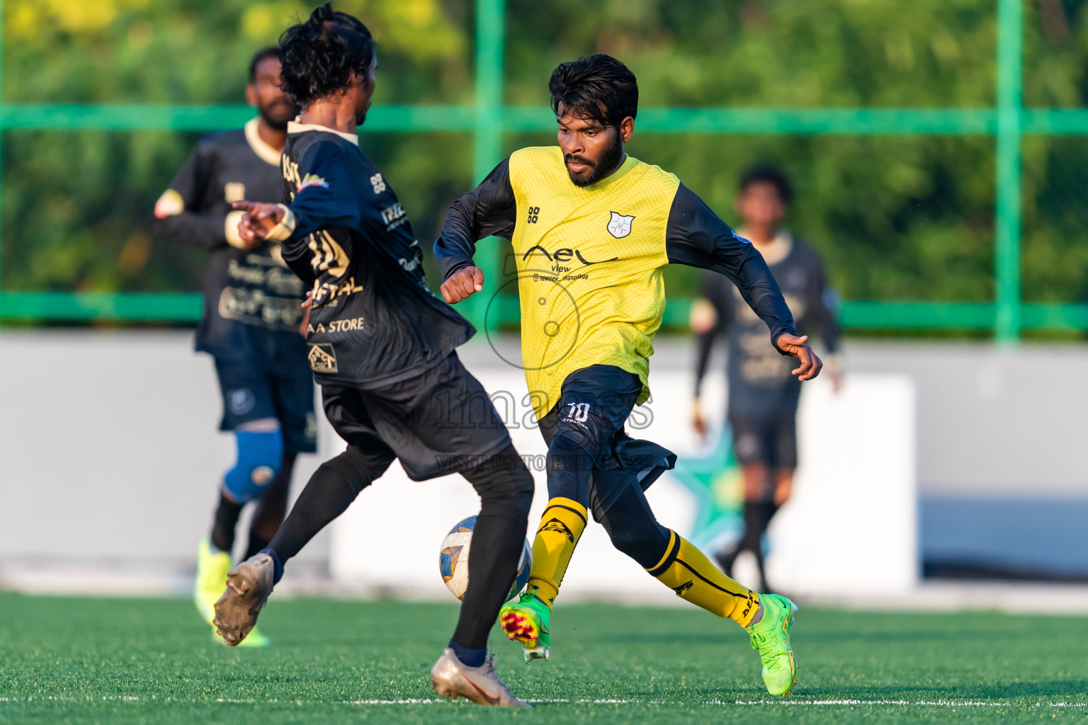 Kanmathi Juniors vs JT Sports from Manadhoo Council Cup 2024 in N Manadhoo Maldives on Wednesday, 21st February 2023. Photos: Nausham Waheed / images.mv