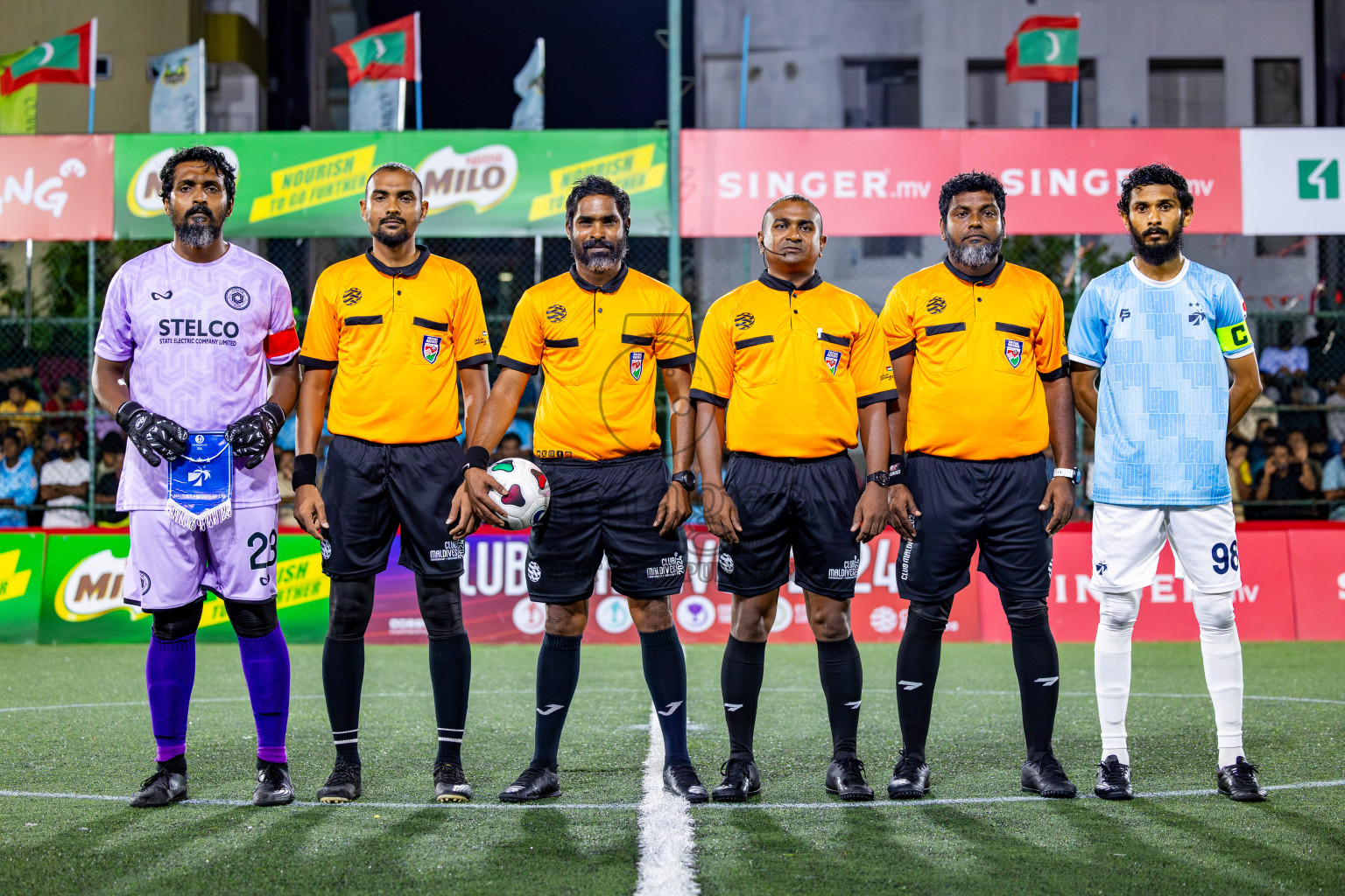 TEAM MACL vs STELCO RC in Quarter Finals of Club Maldives Cup 2024 held in Rehendi Futsal Ground, Hulhumale', Maldives on Wednesday, 9th October 2024. Photos: Nausham Waheed / images.mv