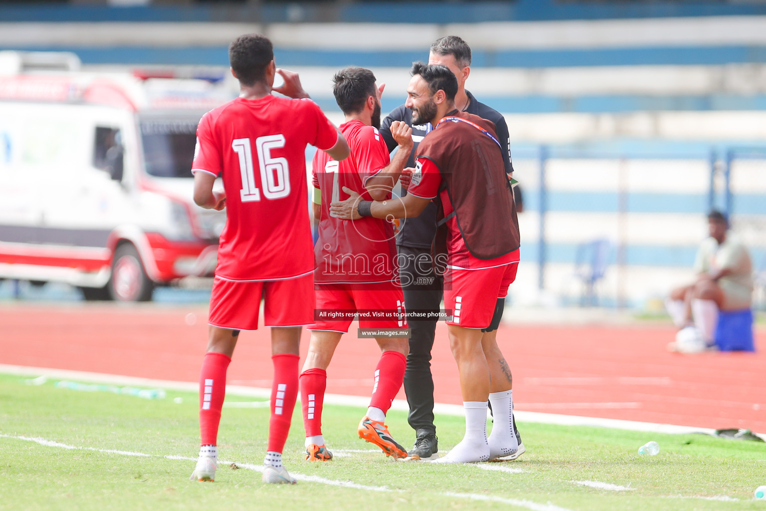 Lebanon vs Maldives in SAFF Championship 2023 held in Sree Kanteerava Stadium, Bengaluru, India, on Tuesday, 28th June 2023. Photos: Nausham Waheed, Hassan Simah / images.mv