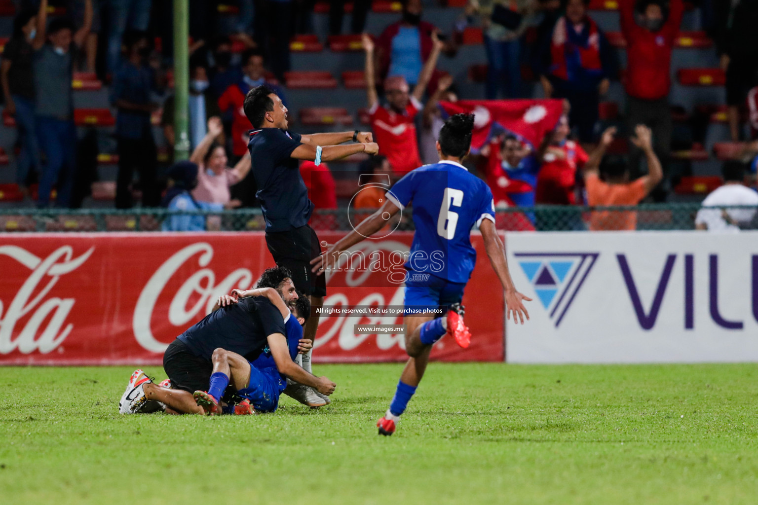 Maldives vs Nepal in SAFF Championship 2021 held on 1st October 2021 in Galolhu National Stadium, Male', Maldives