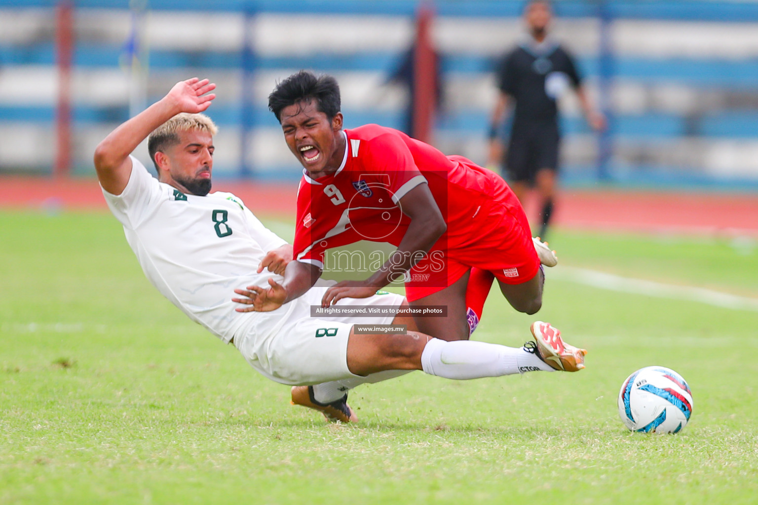 Nepal vs Pakistan in SAFF Championship 2023 held in Sree Kanteerava Stadium, Bengaluru, India, on Tuesday, 27th June 2023. Photos: Nausham Waheed, Hassan Simah / images.mv