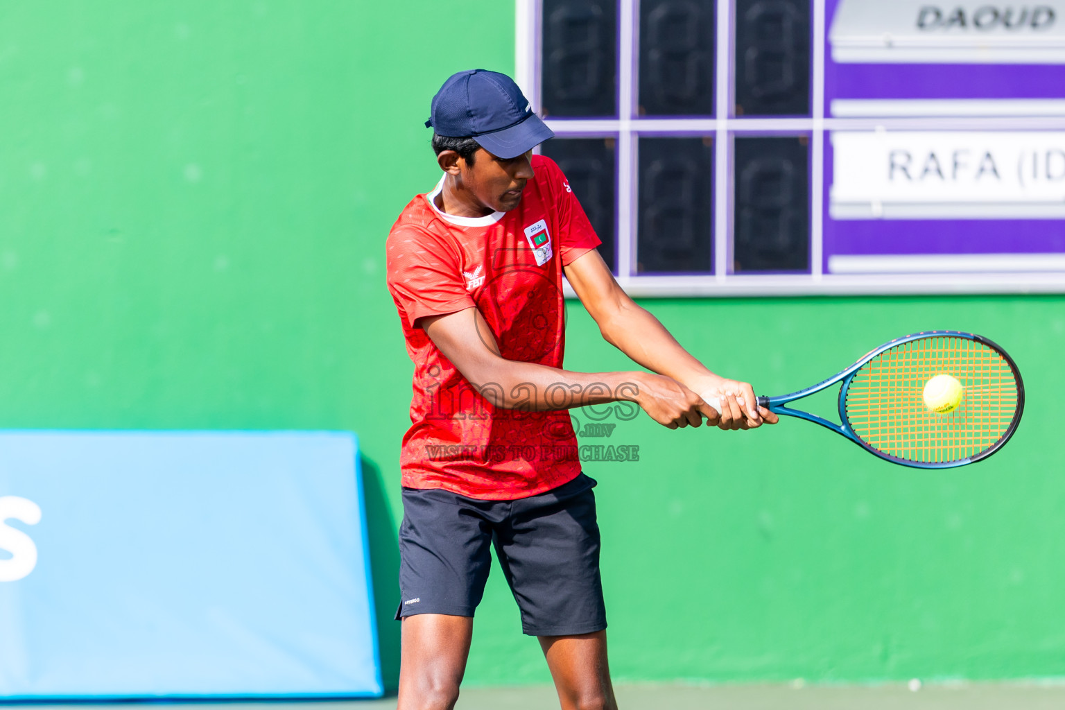 Day 8 of ATF Maldives Junior Open Tennis was held in Male' Tennis Court, Male', Maldives on Thursday, 19th December 2024. Photos: Nausham Waheed/ images.mv