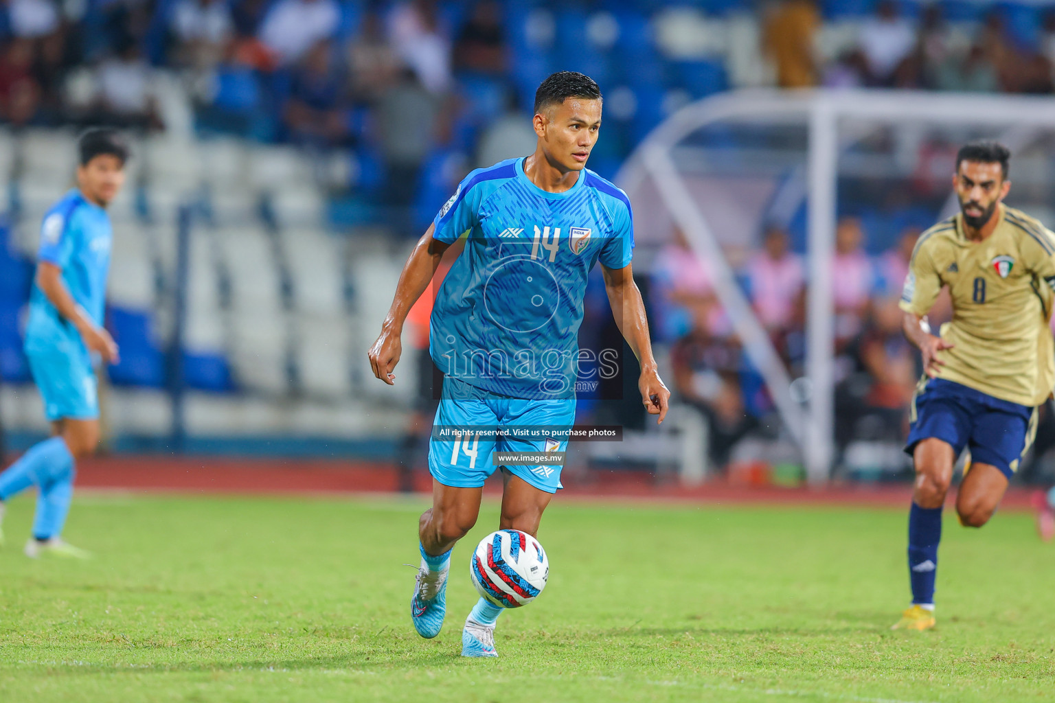 India vs Kuwait in SAFF Championship 2023 held in Sree Kanteerava Stadium, Bengaluru, India, on Tuesday, 27th June 2023. Photos: Nausham Waheed/ images.mv