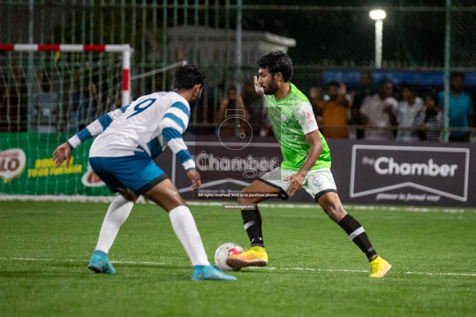 Club AVSEC vs TEAM DJA in Club Maldives Cup 2022 was held in Hulhumale', Maldives on Sunday, 9th October 2022. Photos: Hassan Simah / images.mv