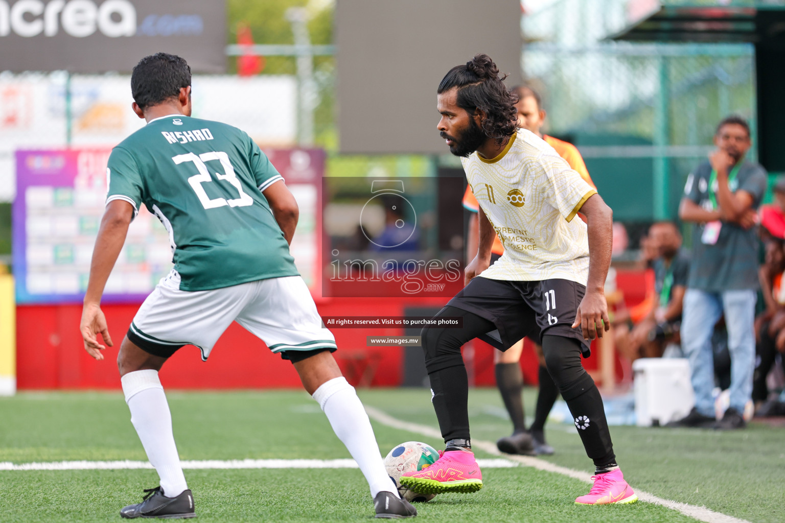 Presidents Office vs Team Badhahi in Club Maldives Cup Classic 2023 held in Hulhumale, Maldives, on Wednesday, 19th July 2023 Photos: Nausham Waheed  / images.mv