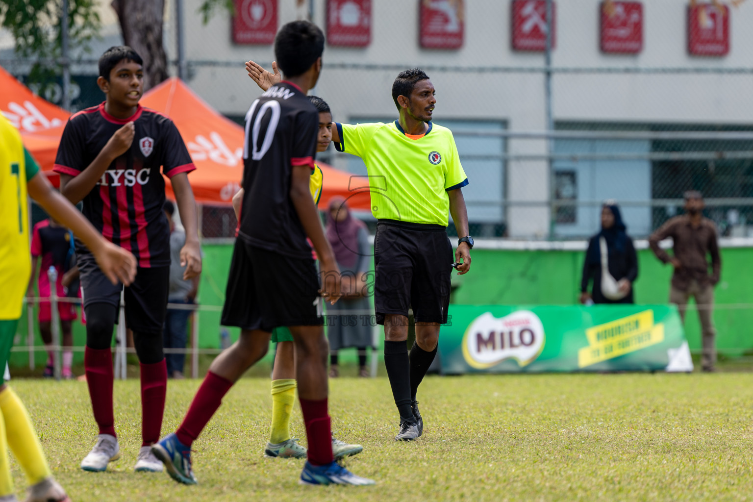 Day 3 of MILO Academy Championship 2024 (U-14) was held in Henveyru Stadium, Male', Maldives on Saturday, 2nd November 2024.
Photos: Hassan Simah / Images.mv