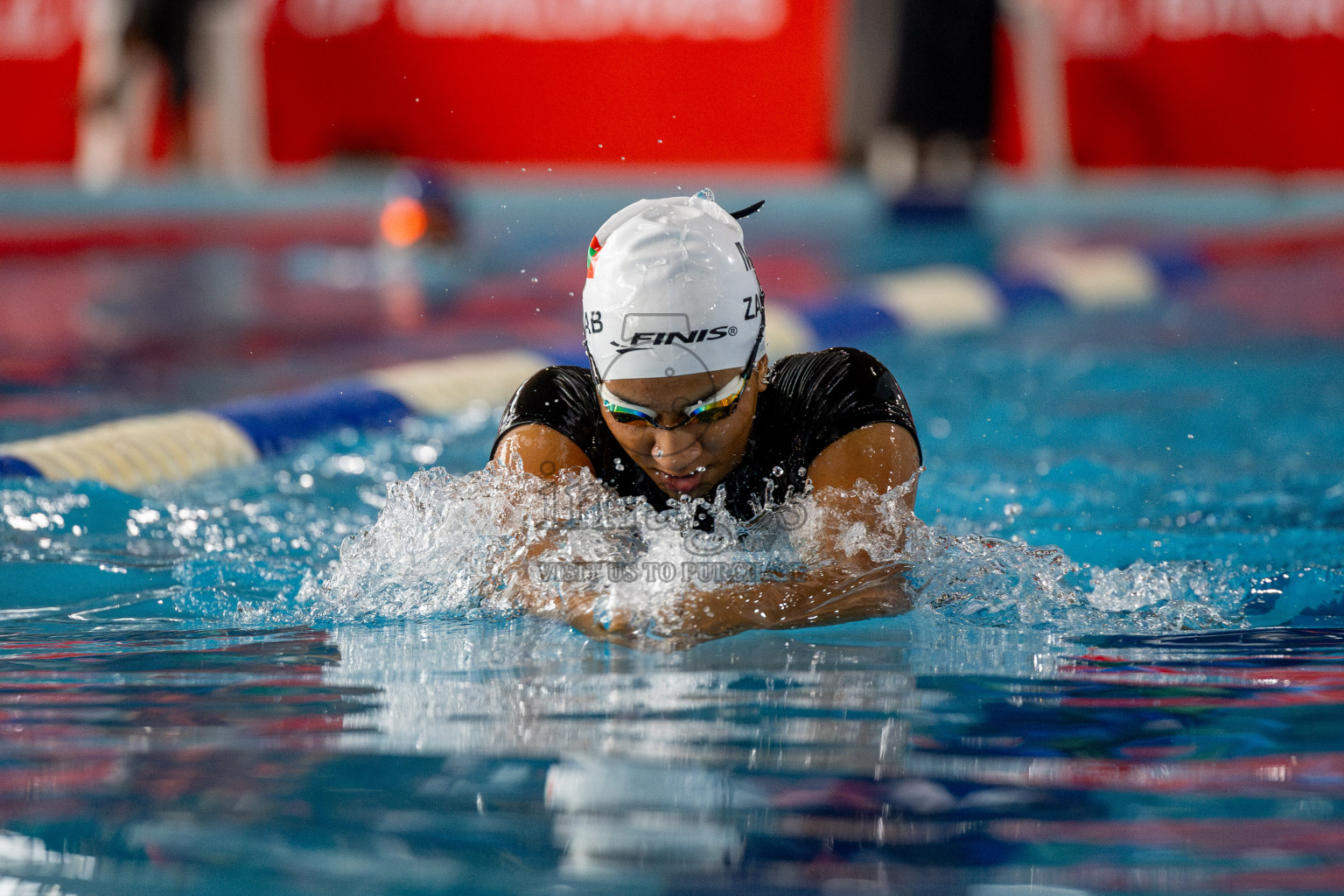 Day 4 of National Swimming Competition 2024 held in Hulhumale', Maldives on Monday, 16th December 2024. 
Photos: Hassan Simah / images.mv