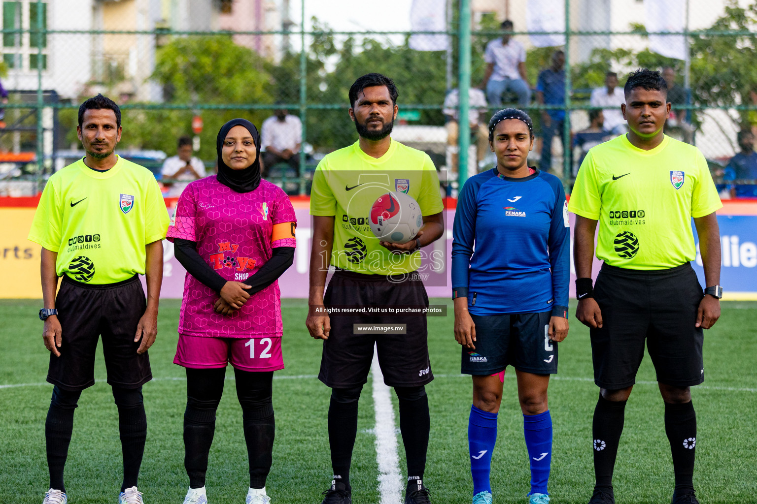 Team Fenaka vs Club MYS in Eighteen Thirty Women's Futsal Fiesta 2022 was held in Hulhumale', Maldives on Monday, 17th October 2022. Photos: Mohamed Mahfooz Moosa / images.mv