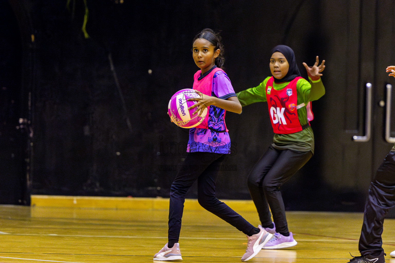 Netgen A vs N Sports Academy A in Day 3 of 3rd Netball Junior Championship, held at Social Center on Tuesday, 21st January 2025 . Photos: Nausham Waheed / images.mv