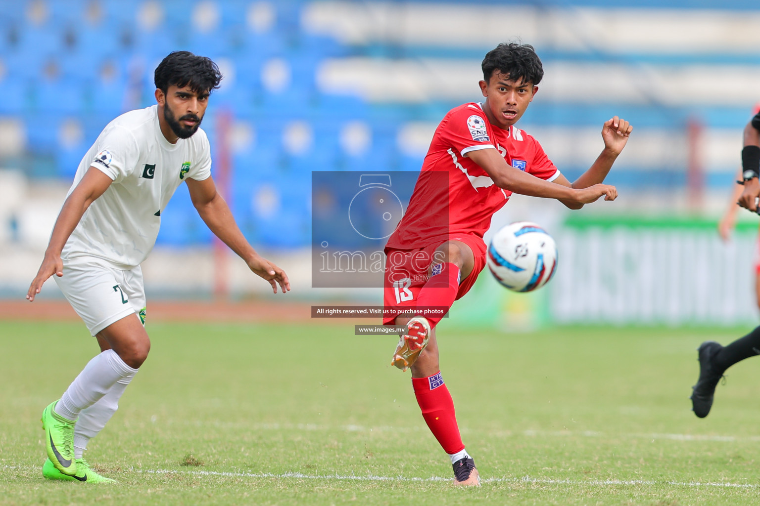 Nepal vs Pakistan in SAFF Championship 2023 held in Sree Kanteerava Stadium, Bengaluru, India, on Tuesday, 27th June 2023. Photos: Nausham Waheed, Hassan Simah / images.mv