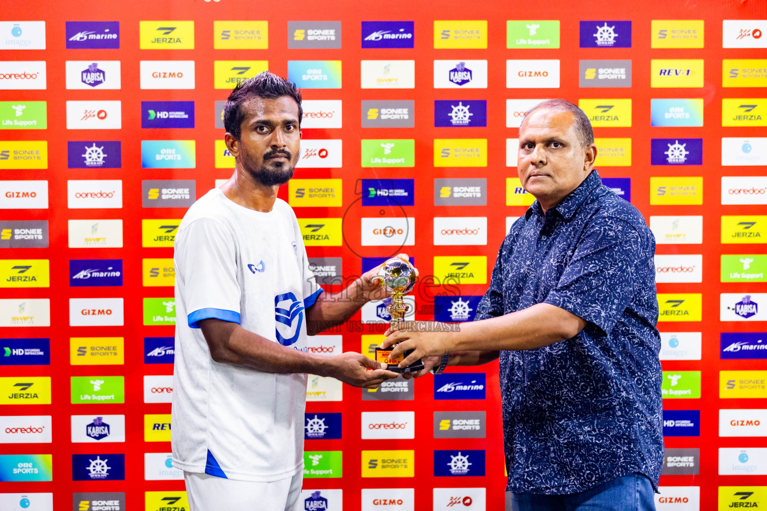 K Gaafaru vs K Guraidhoo in Day 28 of Golden Futsal Challenge 2024 was held on Sunday , 11th February 2024 in Hulhumale', Maldives Photos: Nausham Waheed / images.mv