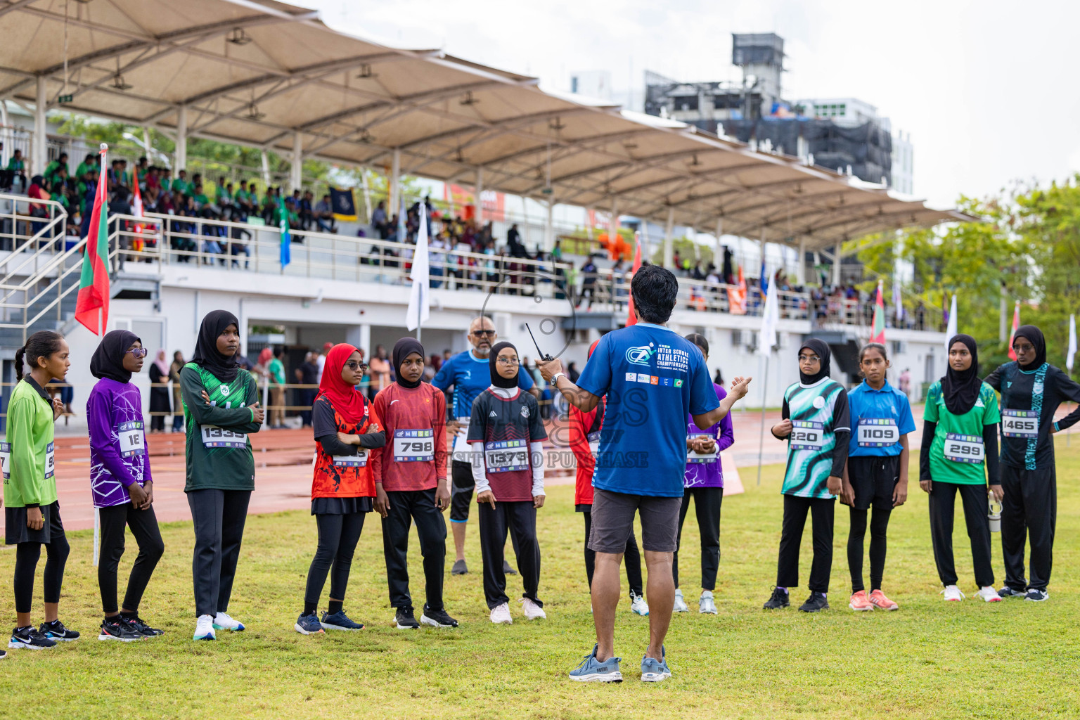 Day 1 of MWSC Interschool Athletics Championships 2024 held in Hulhumale Running Track, Hulhumale, Maldives on Saturday, 9th November 2024. 
Photos by: Ismail Thoriq, Hassan Simah / Images.mv