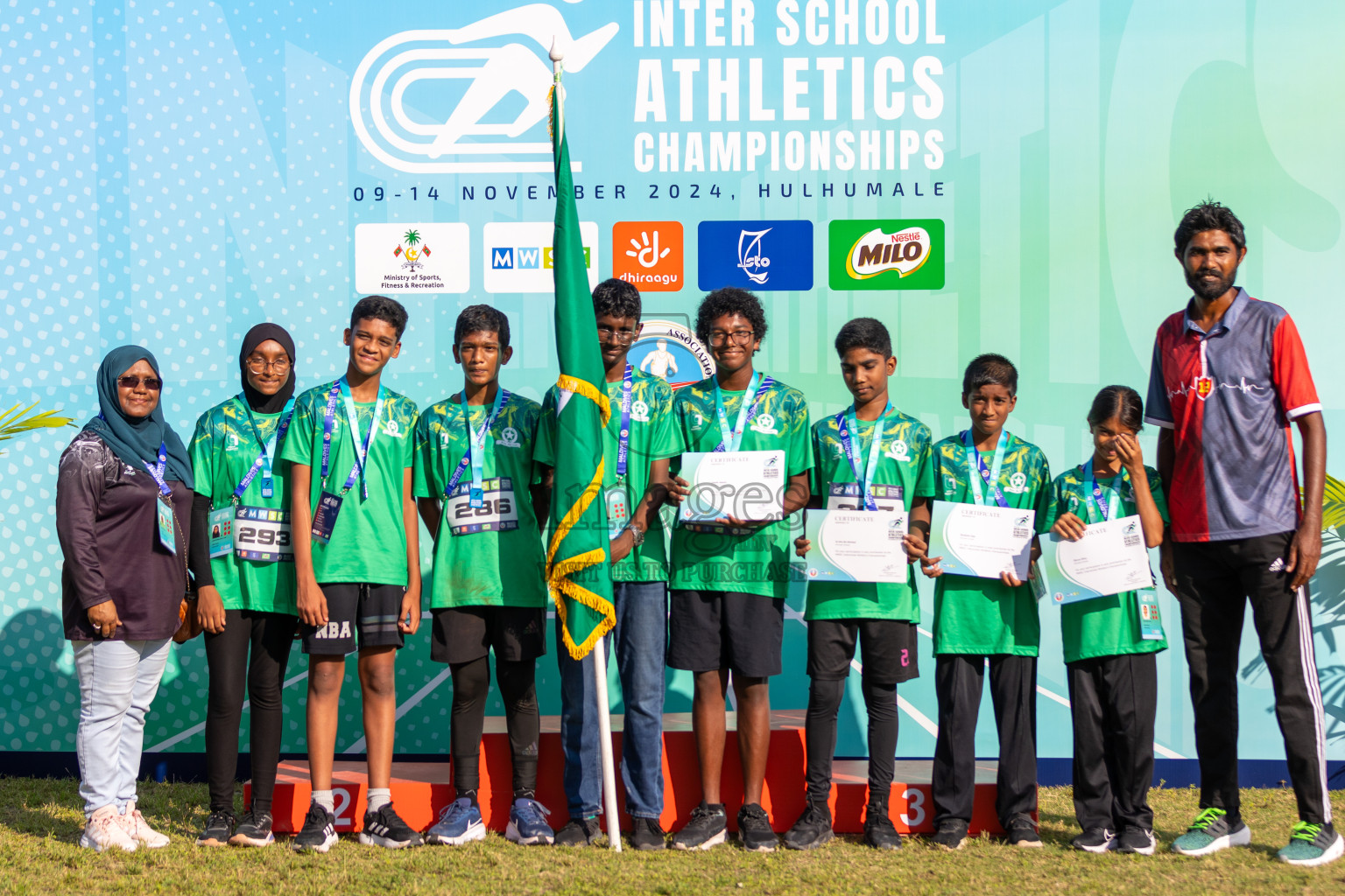 MWSC Interschool Athletics Championships 2024 - Day 3
Day 3 of MWSC Interschool Athletics Championships 2024 held in Hulhumale Running Track, Hulhumale, Maldives on Monday, 11th November 2024. Photos by: Ismail Thoriq / Images.mv