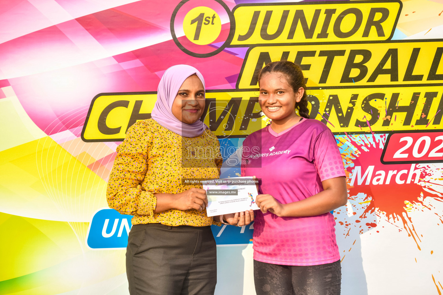 Day 10 of Junior Netball Championship 2022 held in Male', Maldives. Photos by Nausham Waheed