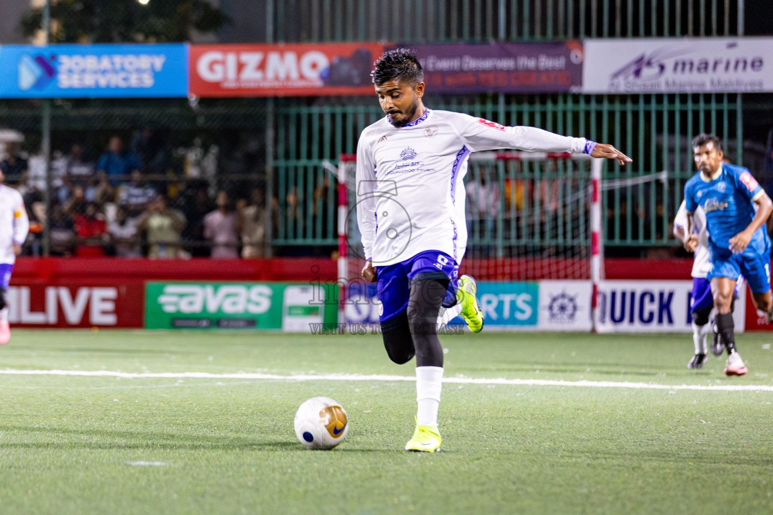 N Holhudhoo vs N Velidhoo in Day 12 of Golden Futsal Challenge 2025 was held on Thursday, 16th January 2025, in Hulhumale', Maldives.
Photos: Hassan Simah / images.mv