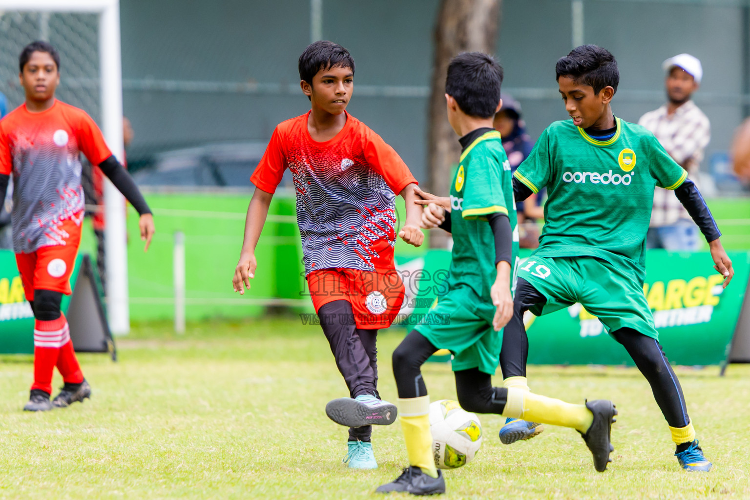 Day 1 of MILO Academy Championship 2025 (U-12) was held at Henveiru Stadium in Male', Maldives on Thursday, 1st May 2025. Photos: Nausham Waheed / images.mv