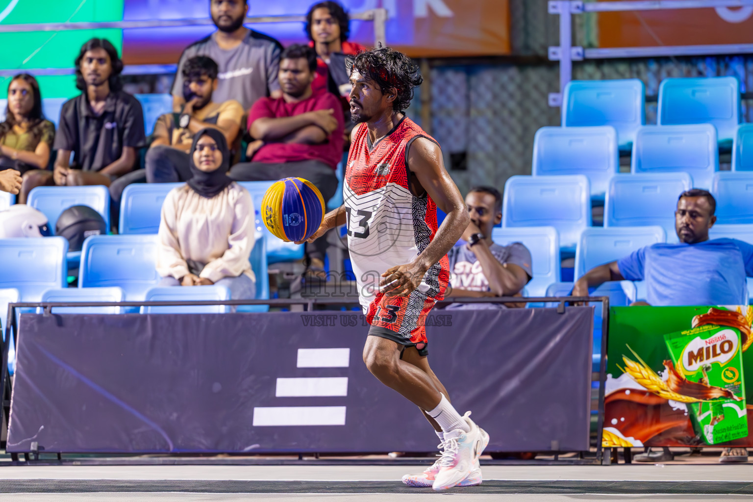 Day 6 of MILO Ramadan 3x3 Challenge 2024 was held in Ekuveni Outdoor Basketball Court at Male', Maldives on Sunday, 18th March 2024.
Photos: Ismail Thoriq / images.mv