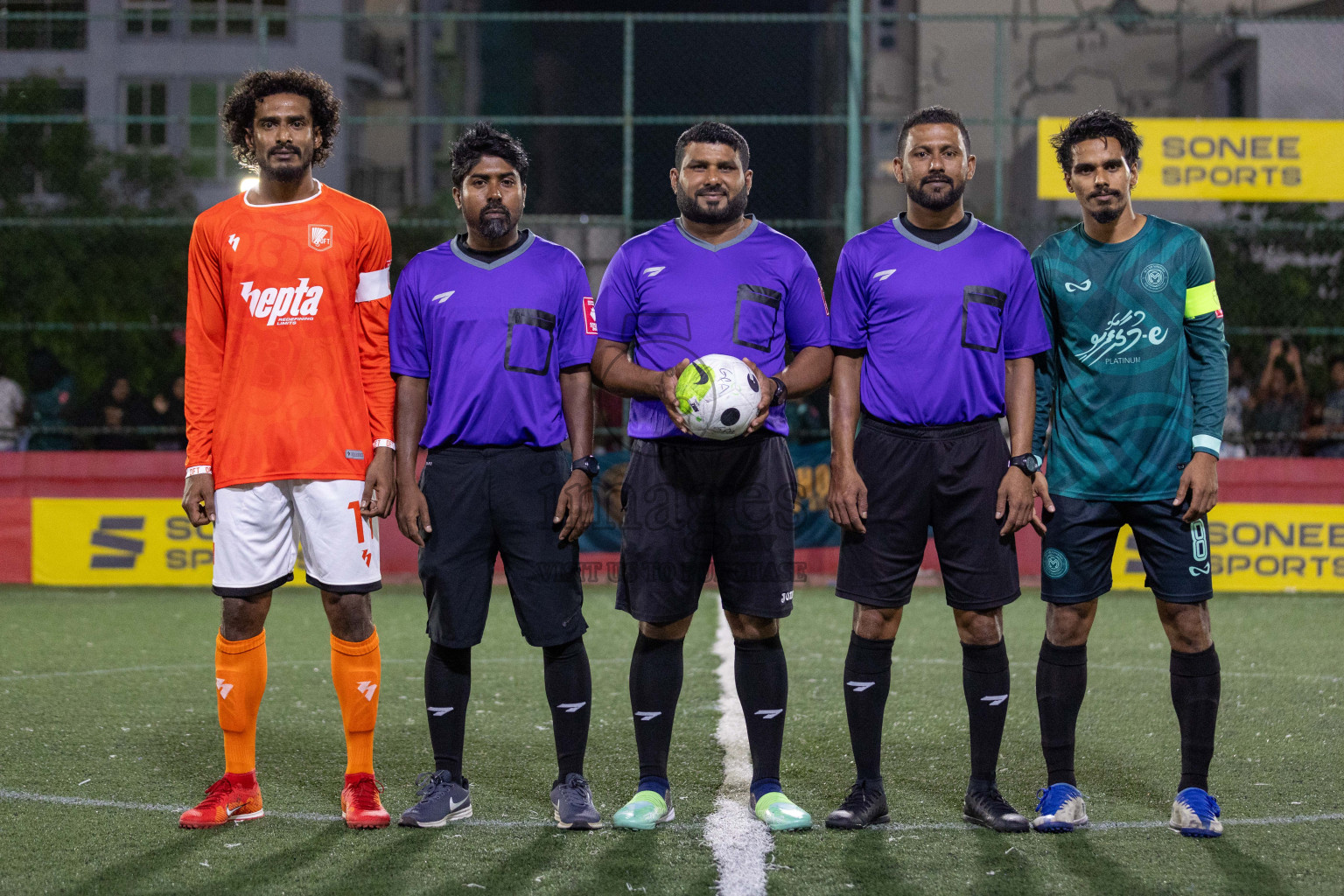 L Maabaidhoo  vs L Dhanbidhoo in Day 3 of Golden Futsal Challenge 2024 was held on Wednesday, 17th January 2024, in Hulhumale', Maldives Photos: Nausham Waheed / images.mv