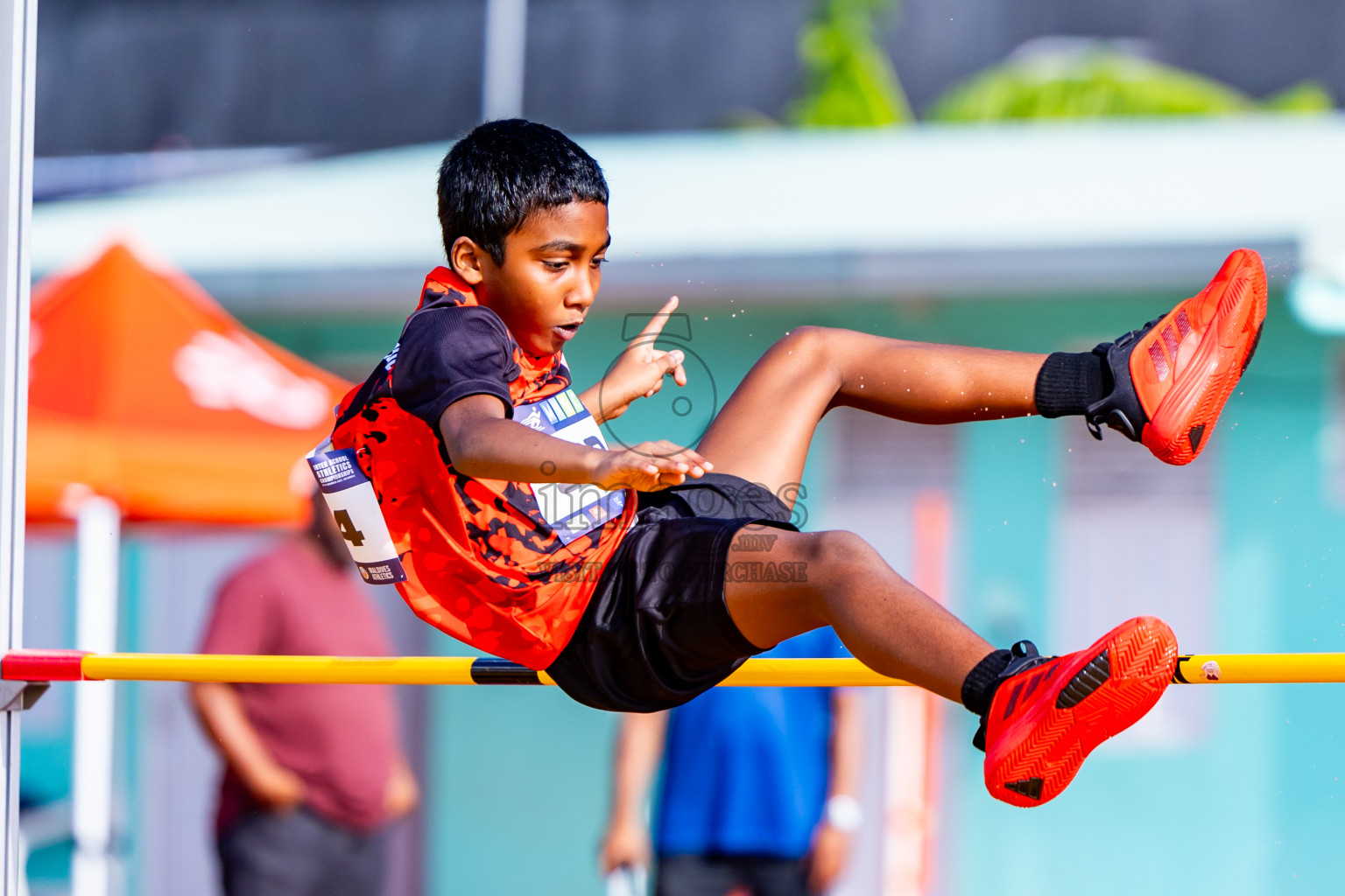 Day 3 of MWSC Interschool Athletics Championships 2024 held in Hulhumale Running Track, Hulhumale, Maldives on Monday, 11th November 2024. Photos by:  Nausham Waheed / Images.mv