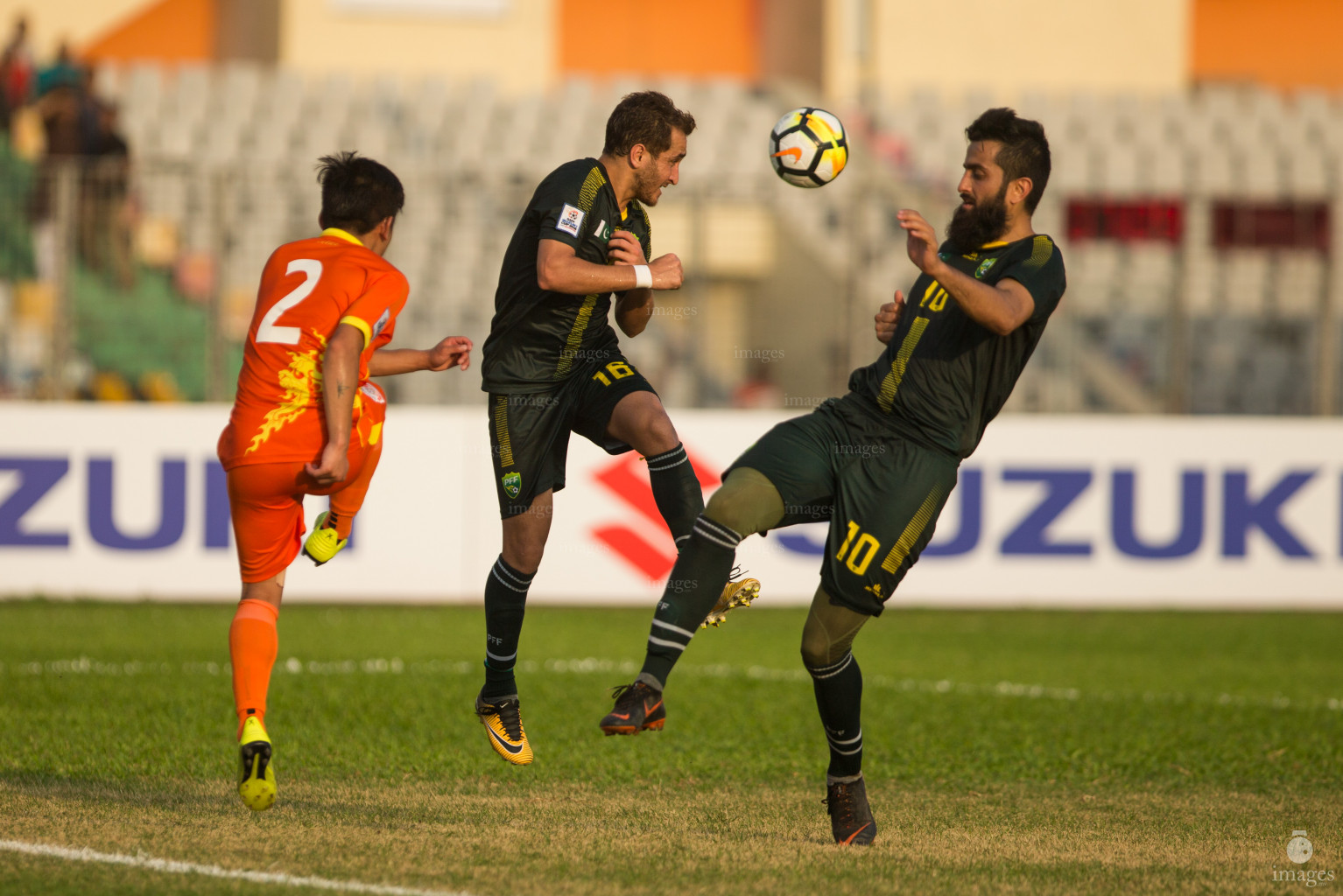 Pakistan vs Bhutan in SAFF Suzuki Cup 2018 in Dhaka, Bangladesh, Saturday, September 08, 2018. (Images.mv Photo/ Ismail Thoriq)