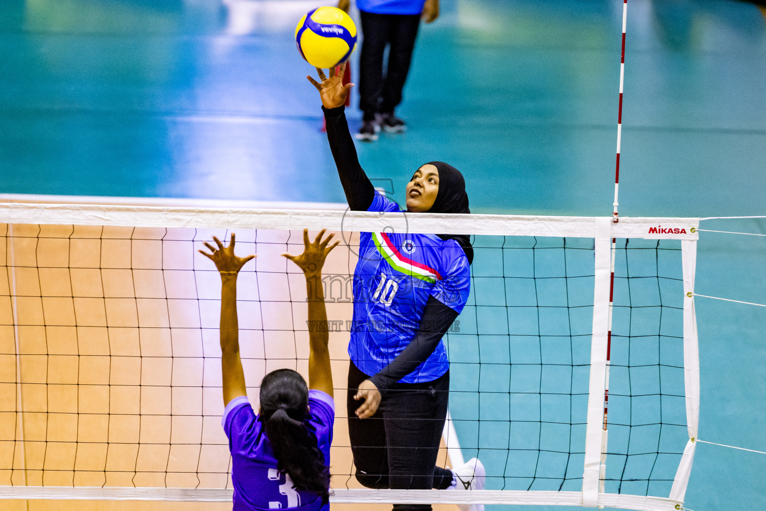 Semi Final of Women's Division of Milo VAM Cup 2024 held in Male', Maldives on Friday, 12th July 2024 at Social Center Indoor Hall Photos By: Nausham Waheed / images.mv