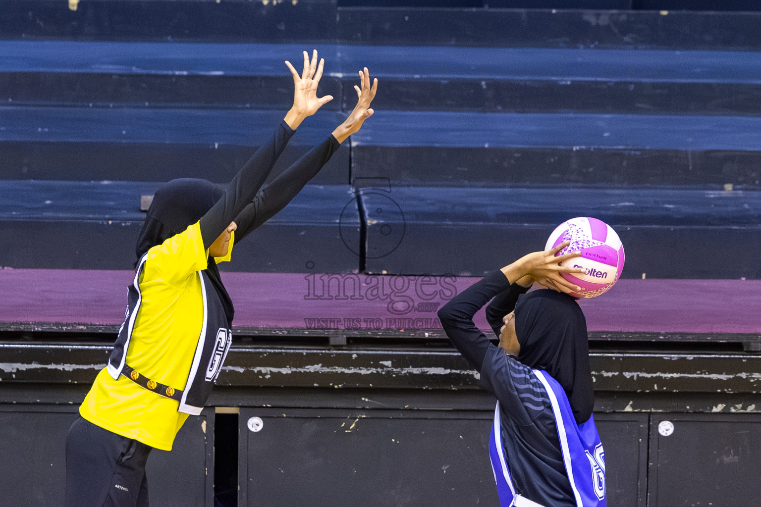 S.C. Shining Star vs KYRC in the Semi-finals of 24th Milo Netball Association Championship was held in Social Center at Male', Maldives on Wednesday, 10th September 2025. Photos: Mohamed Mahfooz Moosa / images.mv
