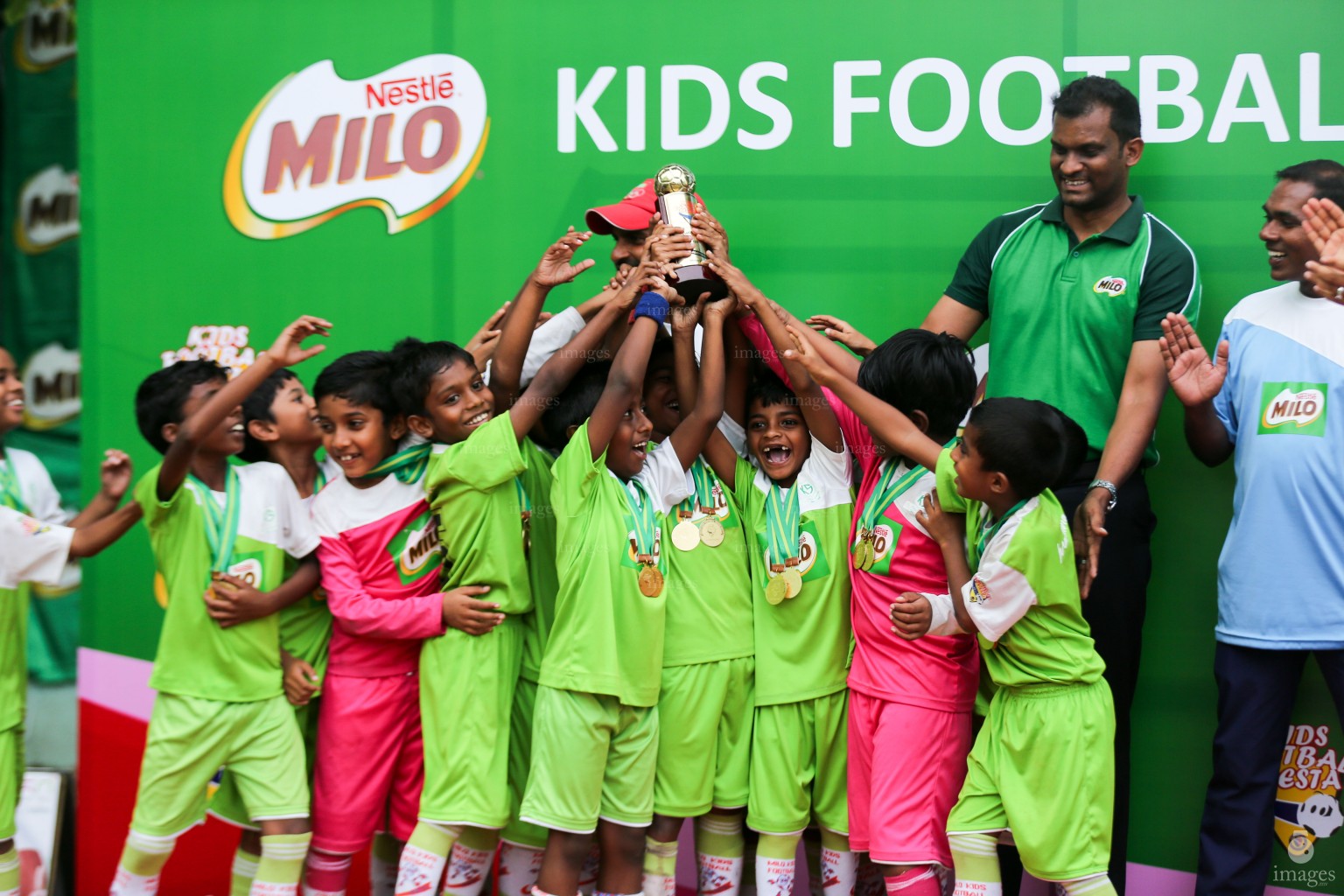 Finals of Milo Kids Football Fiesta in Male', Maldives, Saturday, February 18, 2017.(Images.mv Photo/ Hussain Sinan).