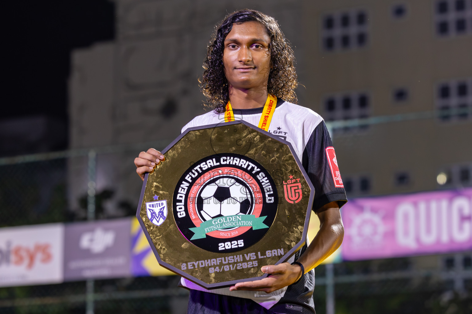Opening of Golden Futsal Challenge 2025 with Charity Shield Match between L.Gan vs B.Eydhafushi was held on Saturday, 4th January 2025, in Hulhumale', Maldives Photos: Ismail Thoriq / images.mv