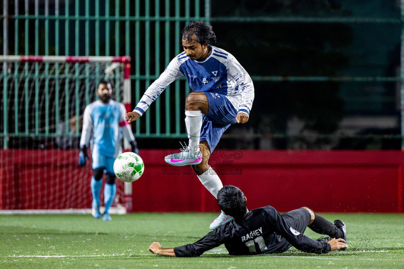 Roseware vs Villa Travels in Day 7 of Office League 2025 was held on Tuesday, 22nd April 2025 in Hulhumale', Maldives. Photos: Nausham Waheed / images.mv