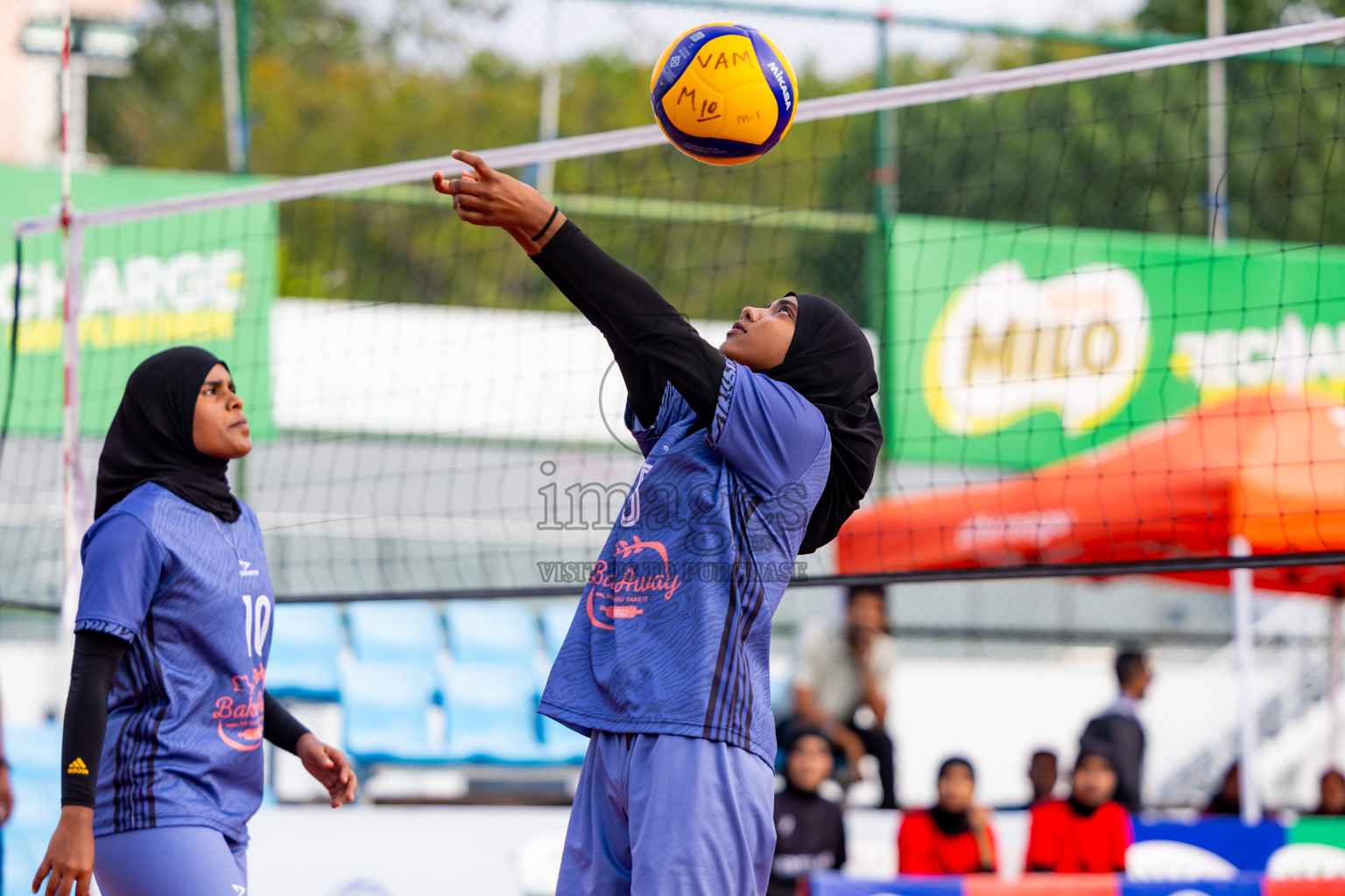 Villingili Z Jamiyya vs Club Volleyball in the Finals of Milo National Junior Volleyball Championship 2025 Woman's Division was held on Sunday, 30th November 2025 at Ekuveni Turf Court Male', Maldives. Photos: Nausham Waheed / images.mv