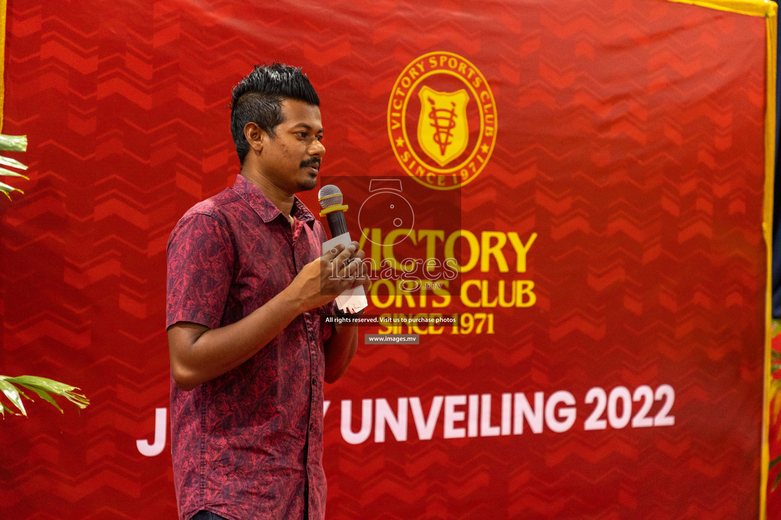 Victory Sports Club Jersey Unveiling 2022 on 14th July 2022, held in Jamaaludheen School Hall, Male', Maldives  Photos: Hassan Simah / Images.mv