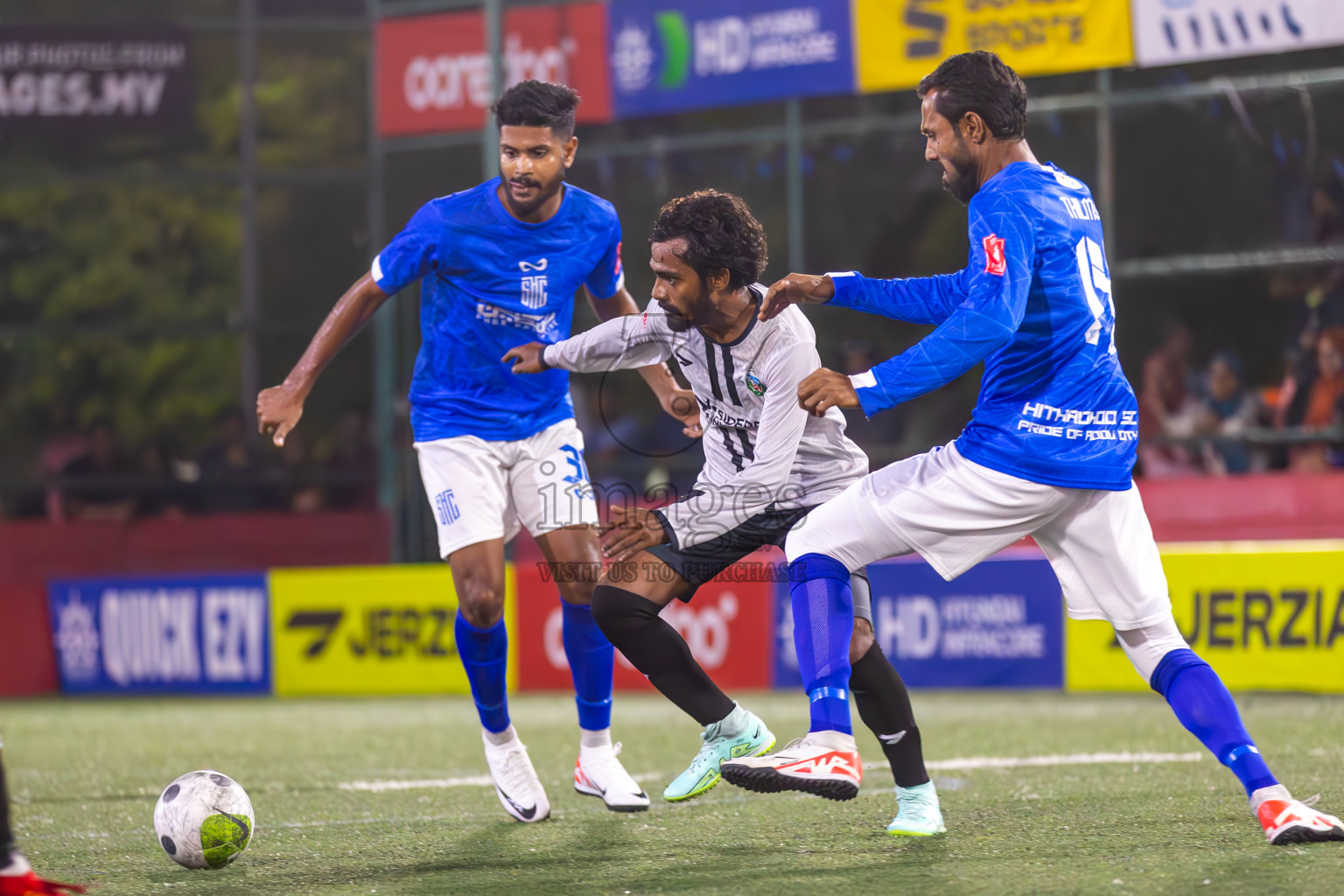 S Hithadhoo vs S Maradhoofeydhoo in Day 21 of Golden Futsal Challenge 2024 was held on Sunday , 4th February 2024 in Hulhumale', Maldives
Photos: Ismail Thoriq / images.mv