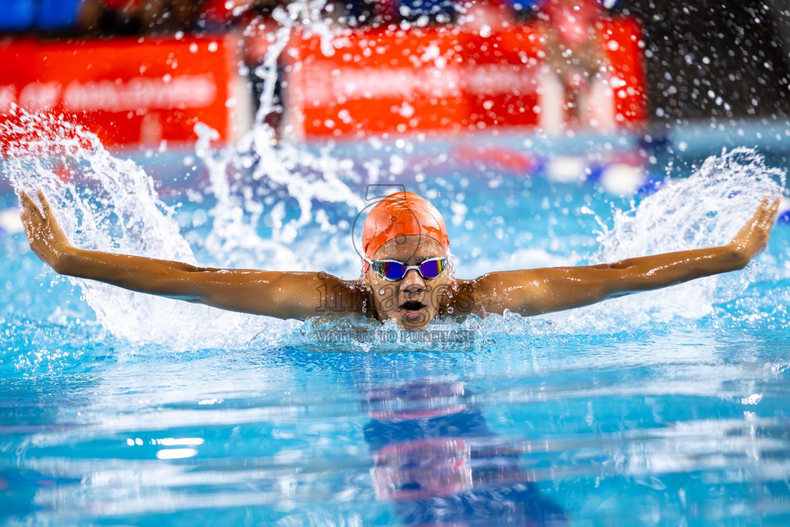 Day 2 of 20th BML Inter-school Swimming Competition 2024 held in Hulhumale', Maldives on Sunday, 13th October 2024. Photos: Ismail Thoriq / images.mv