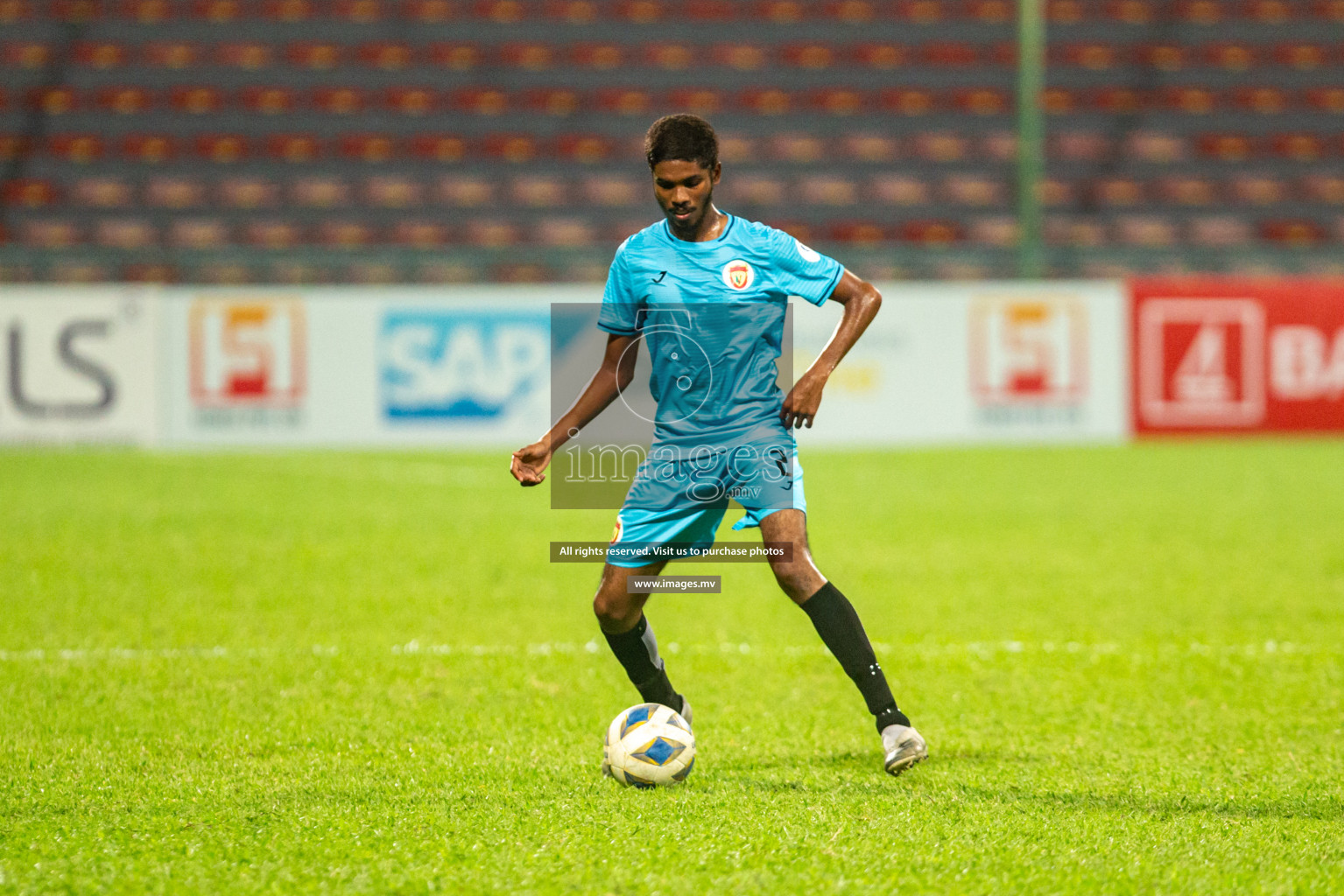 Club Valencia vs United Victory in the President's Cup 2021/2022 held in Male', Maldives on 19 December 2021