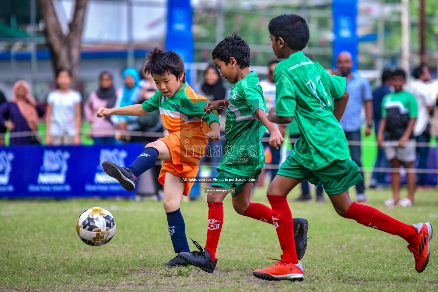 Day 1 of Milo Kids Football Fiesta 2022 was held in Male', Maldives on 19th October 2022. Photos: Nausham Waheed/ images.mv