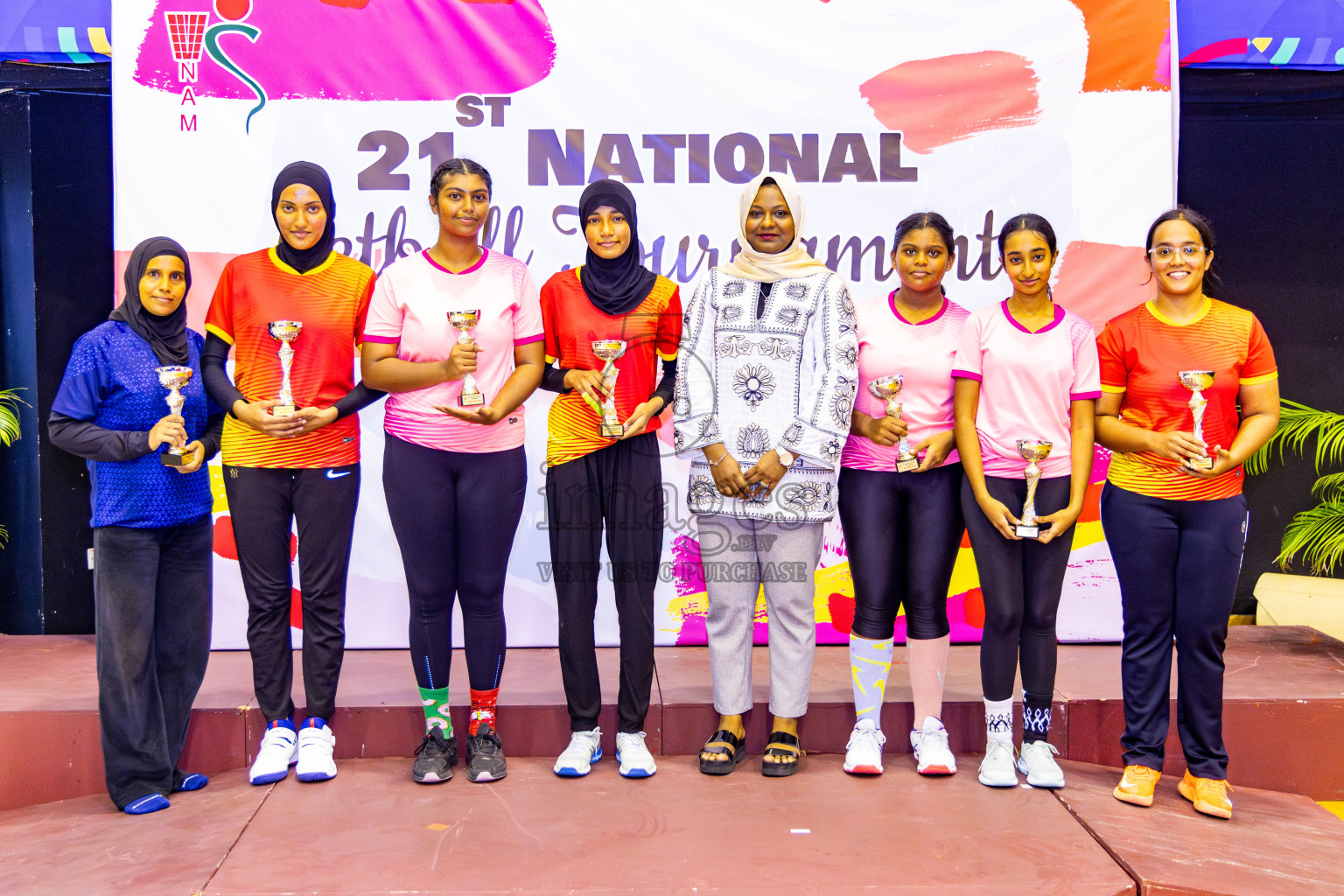 Sports Club Skylark vs Youth United Sports Club in Final of 21st National Netball Tournament was held in Social Canter at Male', Maldives on Monday, 13th May 2024. Photos: Nausham Waheed / images.mv