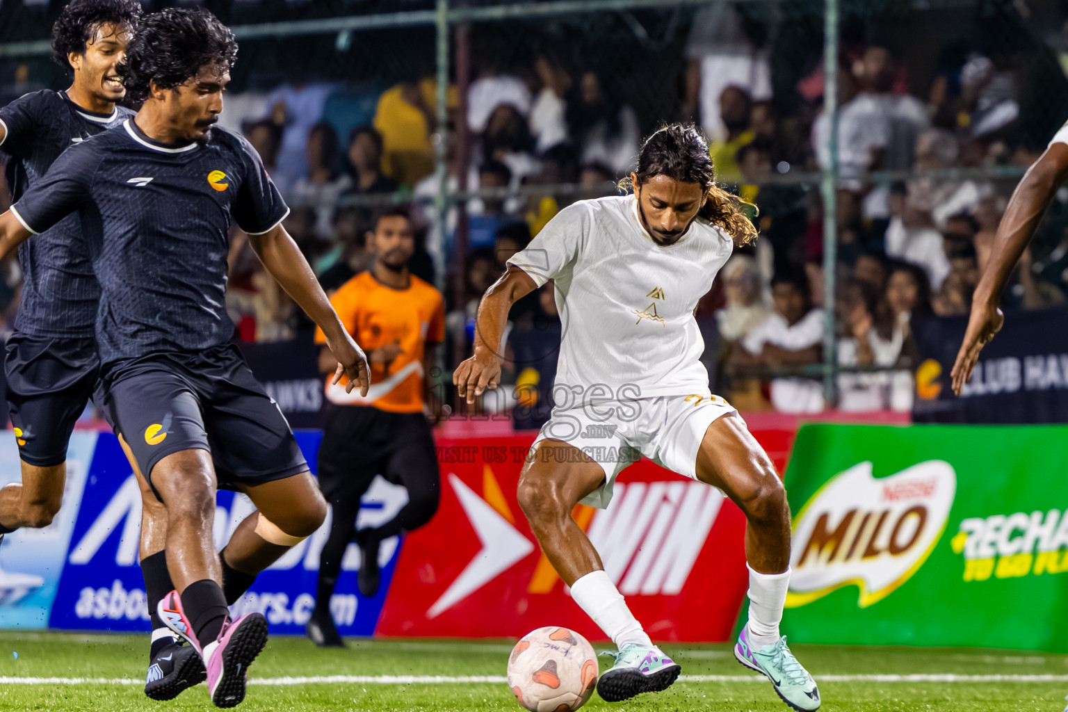Arena vs Hawks in the Final of Milo Sector League 2025 was held in Rehendhi Futsal Ground, Hulhumale', Maldives on Tuesday, 18th November 2025. Photos: Nausham Waheed  / images.mv