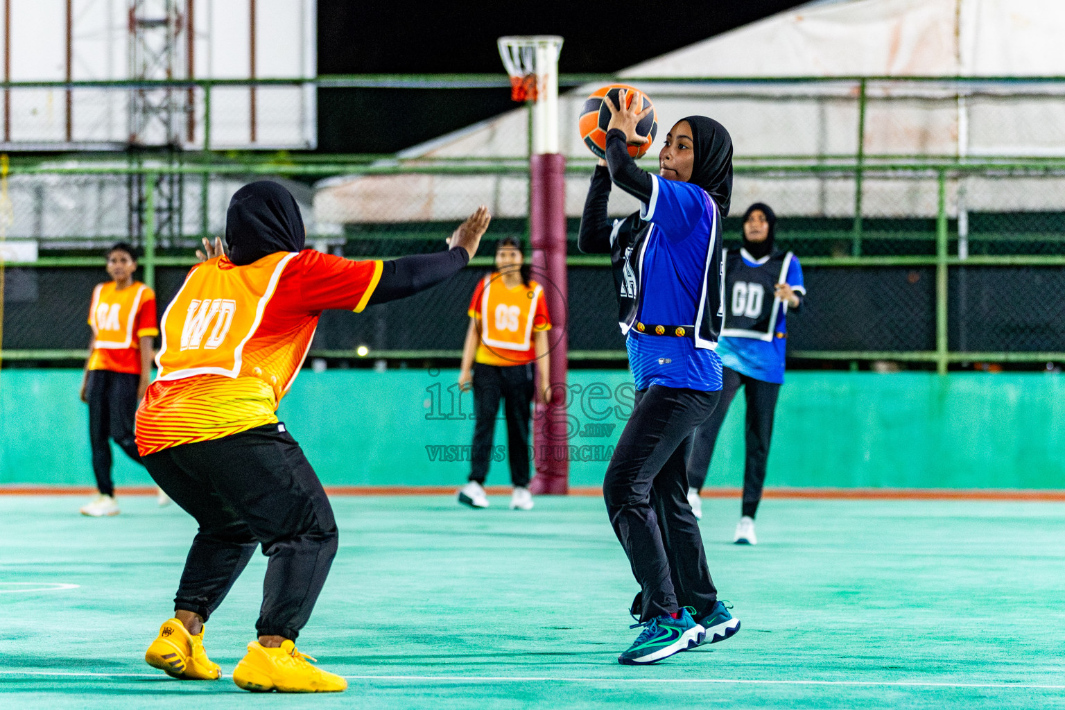 Day 1 of 23rd Netball Association Championship was held in Ekuveni Netball Court at Male', Maldives on Thursday, 27th April 2024. Photos: Nausham Waheed / images.mv