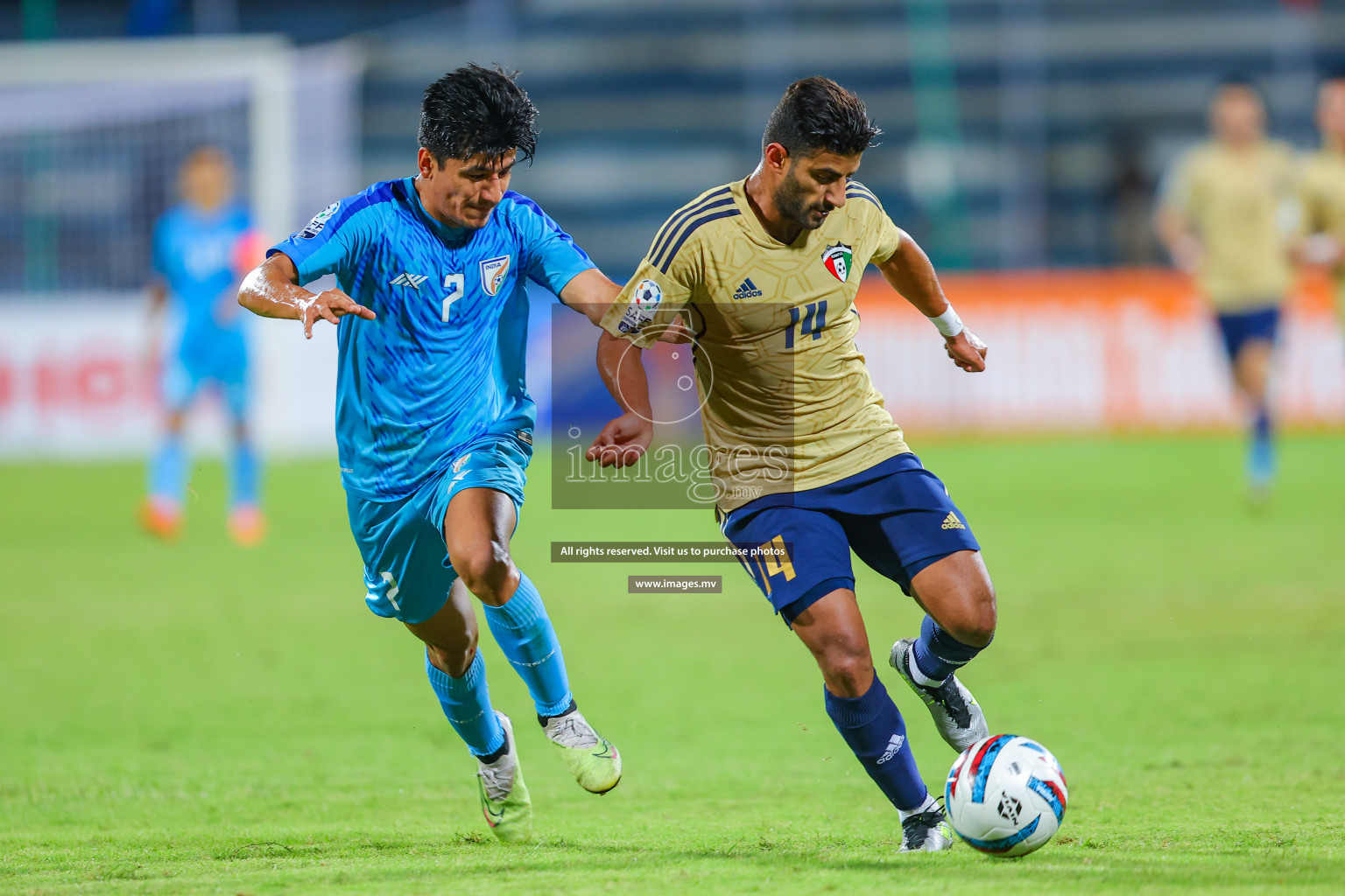 India vs Kuwait in SAFF Championship 2023 held in Sree Kanteerava Stadium, Bengaluru, India, on Tuesday, 27th June 2023. Photos: Nausham Waheed/ images.mv