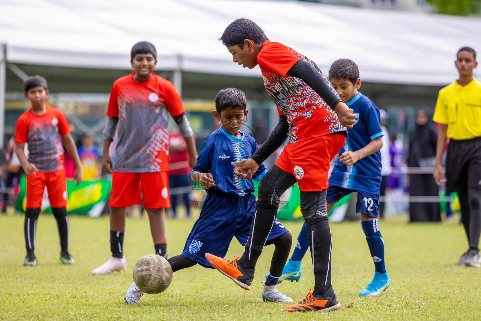 Day 1 of MILO Academy Championship 2024 - U12 was held at Henveiru Grounds in Male', Maldives on Thursday, 4th July 2024. Photos: Shuu Abdul Sattar / images.mv