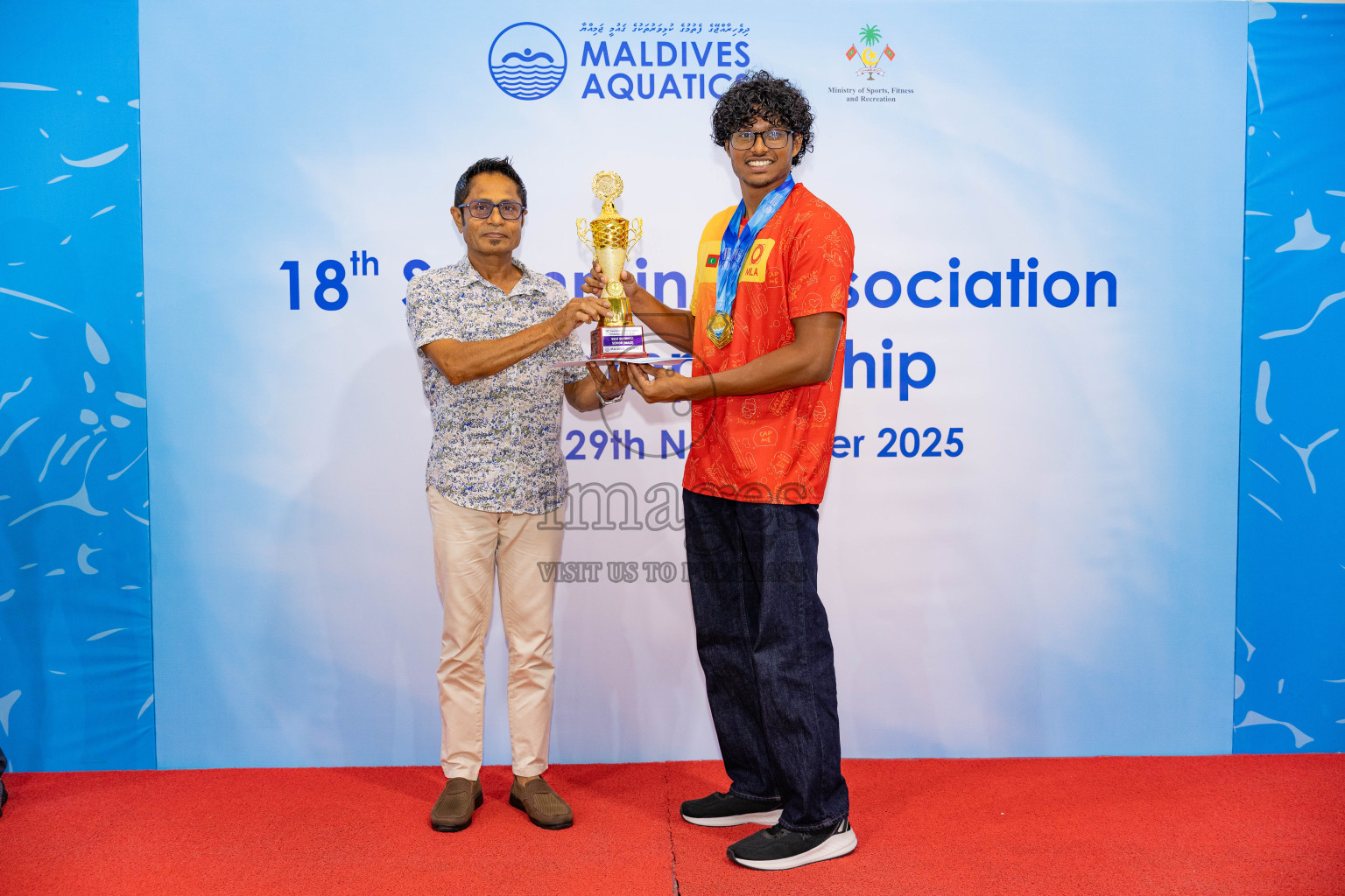 18th Swimming Association Championship 2025, Closing Ceremony was held on Saturday, 29th November 2025 at Swimming Track Hulhumale', Maldives. Photos: Areef Adam / images.mv