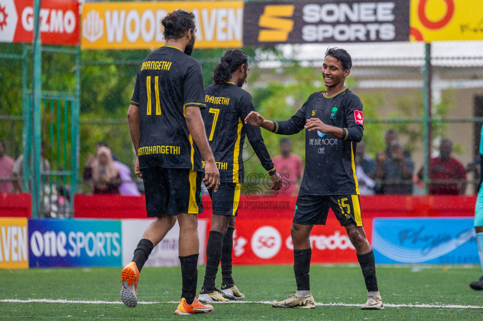 ADh Dhangethi vs ADh Hangnaameedhoo in Day 10 of Golden Futsal Challenge 2025 was held on Tuesday, 14th January 2025, in Hulhumale', Maldives Photos: Shuu Abdul Sattar / images.mv