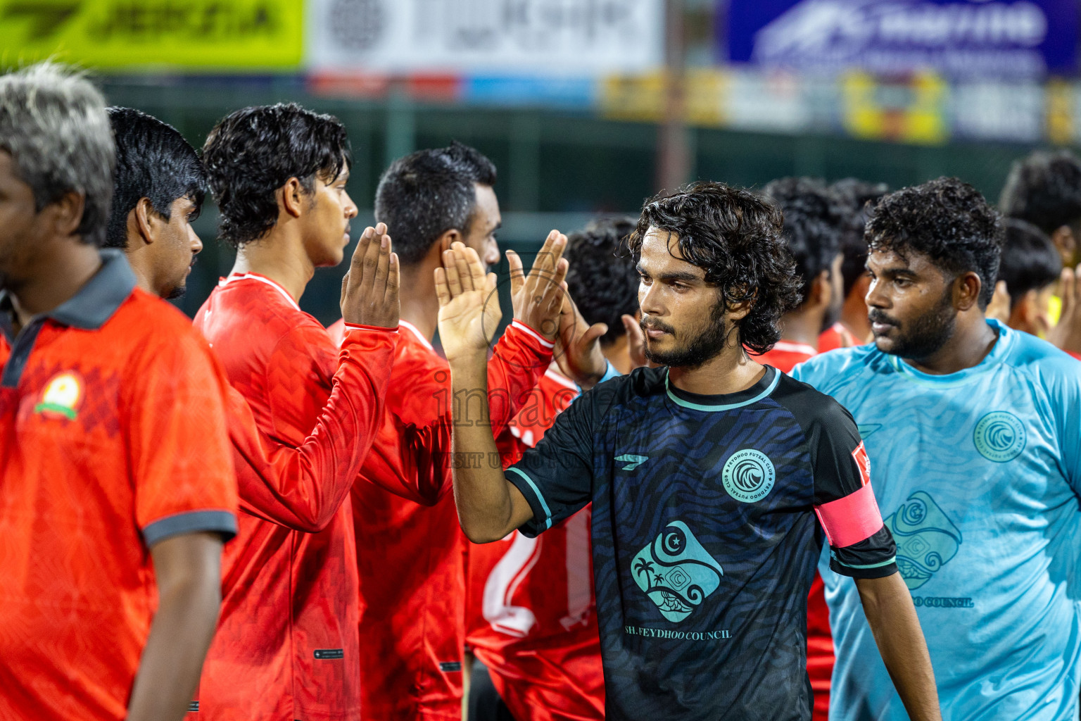Sh Maroshi vs Sh Feydhoo in Day 11 of Golden Futsal Challenge 2025 was held on Wednesday, 15th January 2025, in Hulhumale', Maldives Photos: Mohamed Mahfooz Moosa / images.mv