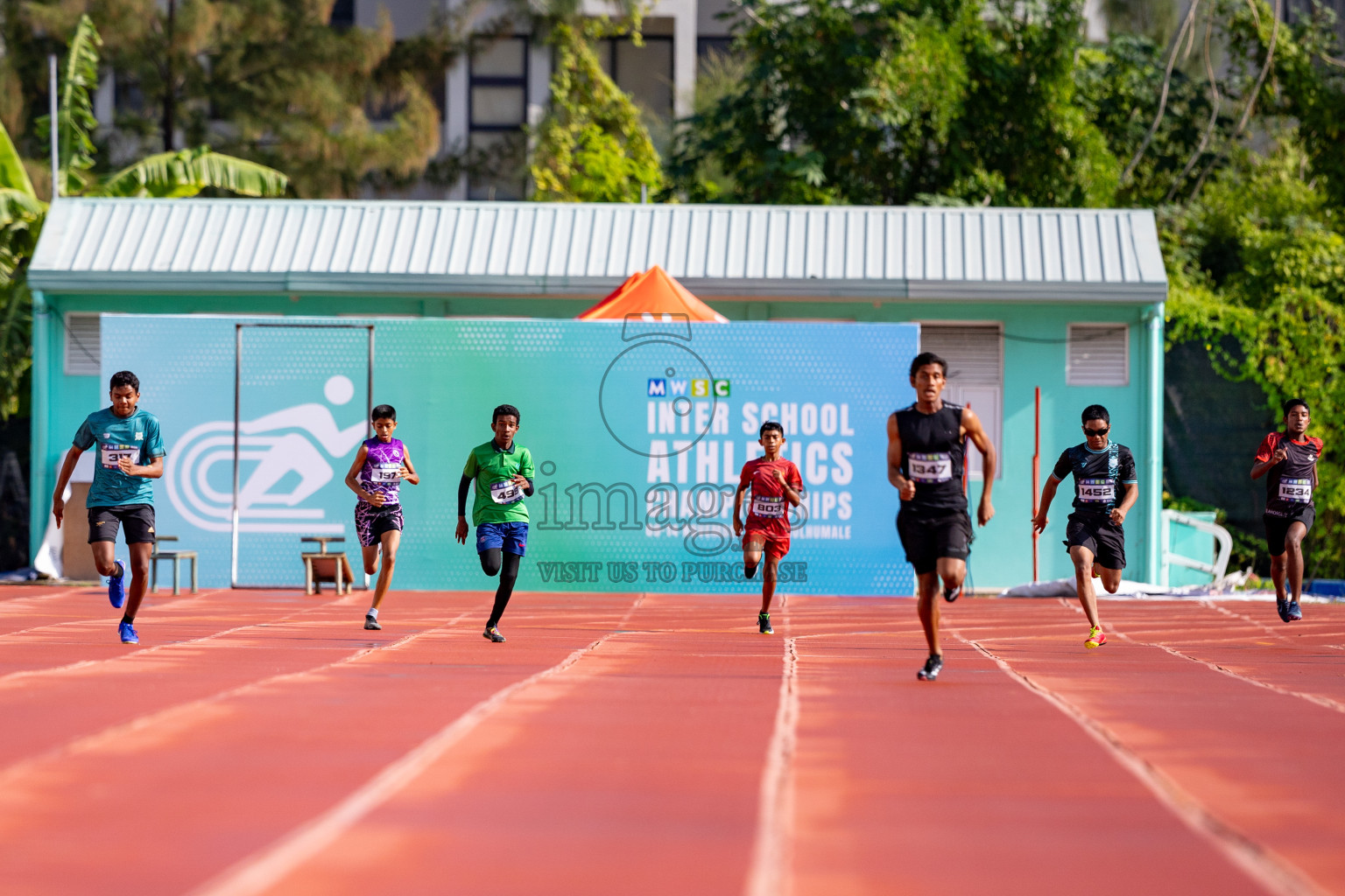 Day 3 of MWSC Interschool Athletics Championships 2024 held in Hulhumale Running Track, Hulhumale, Maldives on Monday, 11th November 2024. 
Photos by: Hassan Simah / Images.mv